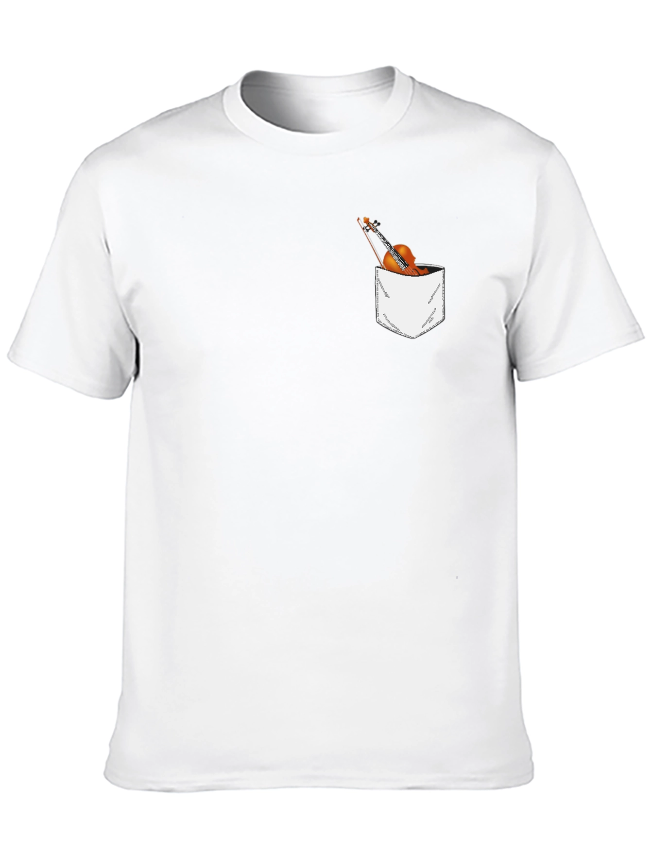 Violin Pocket T-Shirt - Musician Graphic Tee