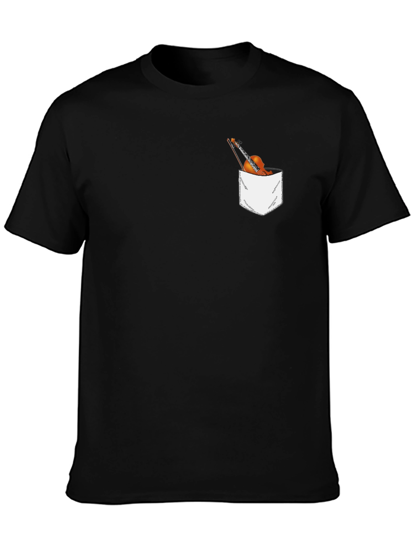 Violin Pocket T-Shirt - Musician Graphic Tee