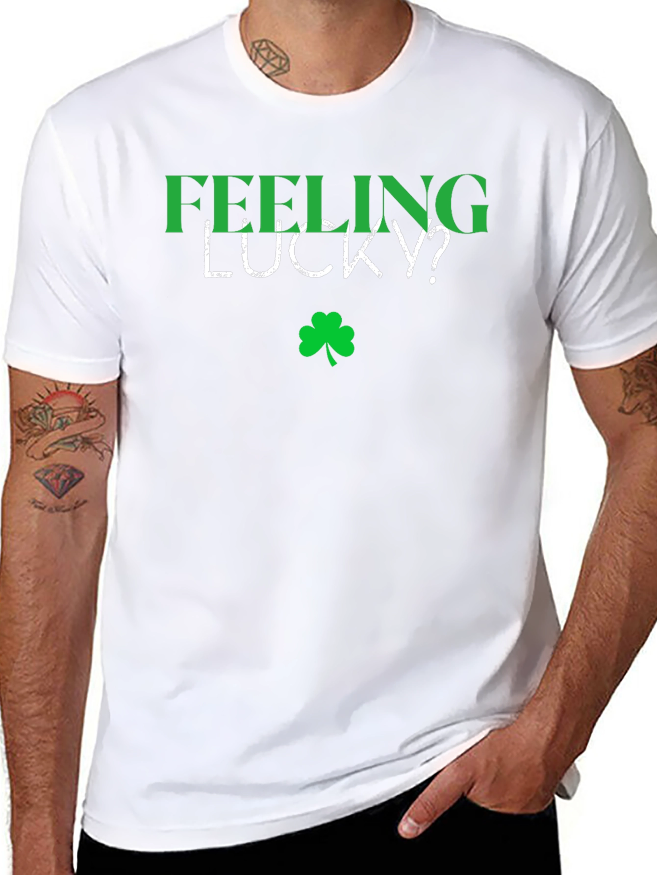 Feeling Lucky? Shamrock Graphic Tee