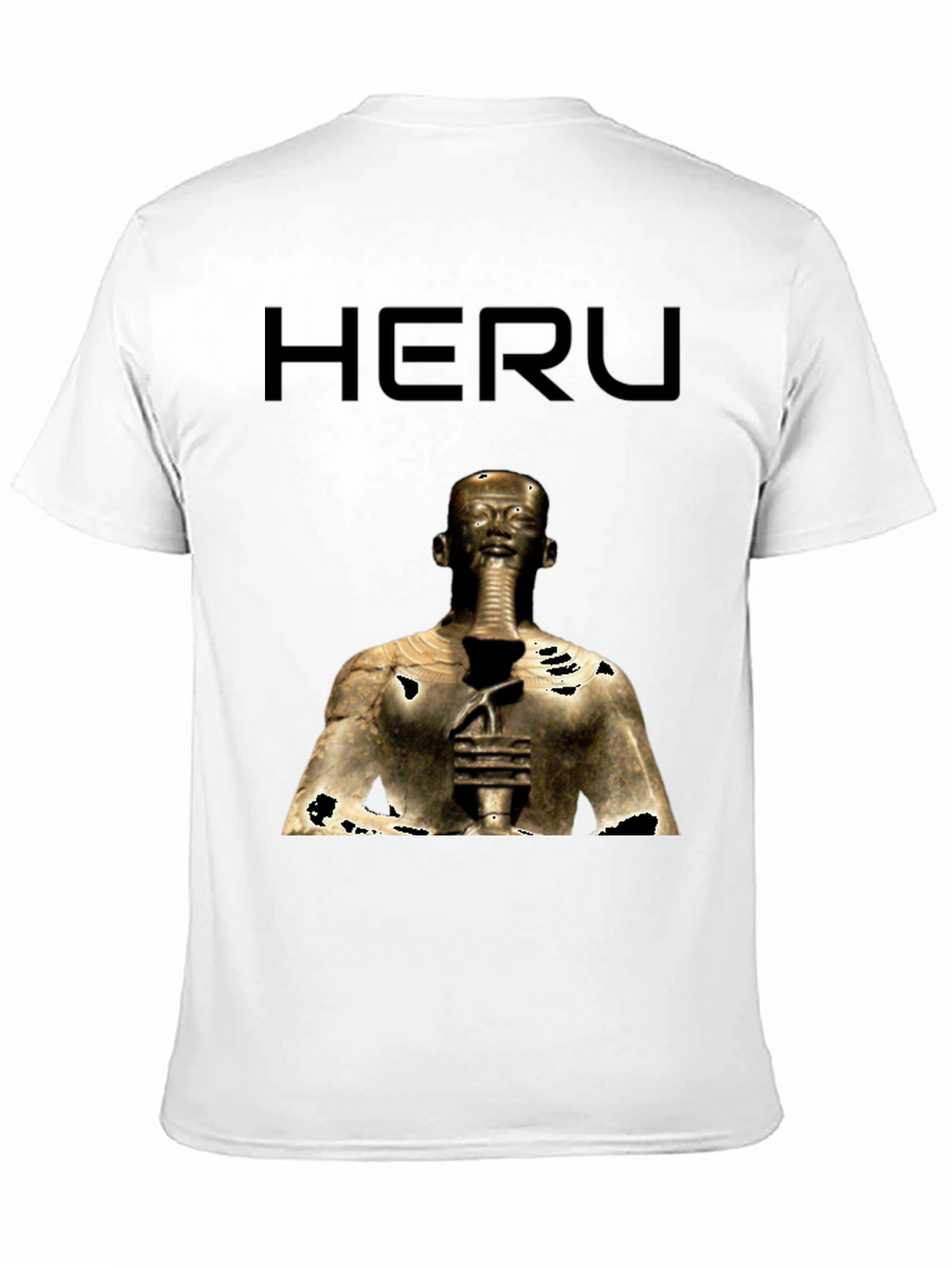 Heru Pharaoh Graphic Tee - Black Cotton T-Shirt