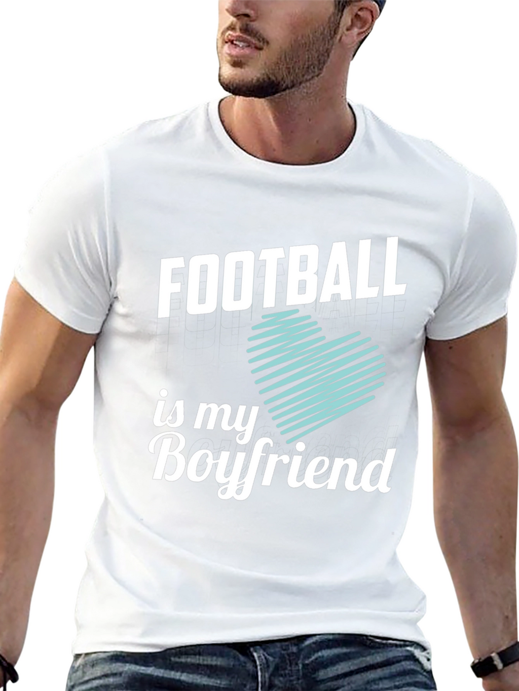 Football Is My Boyfriend Graphic Tee