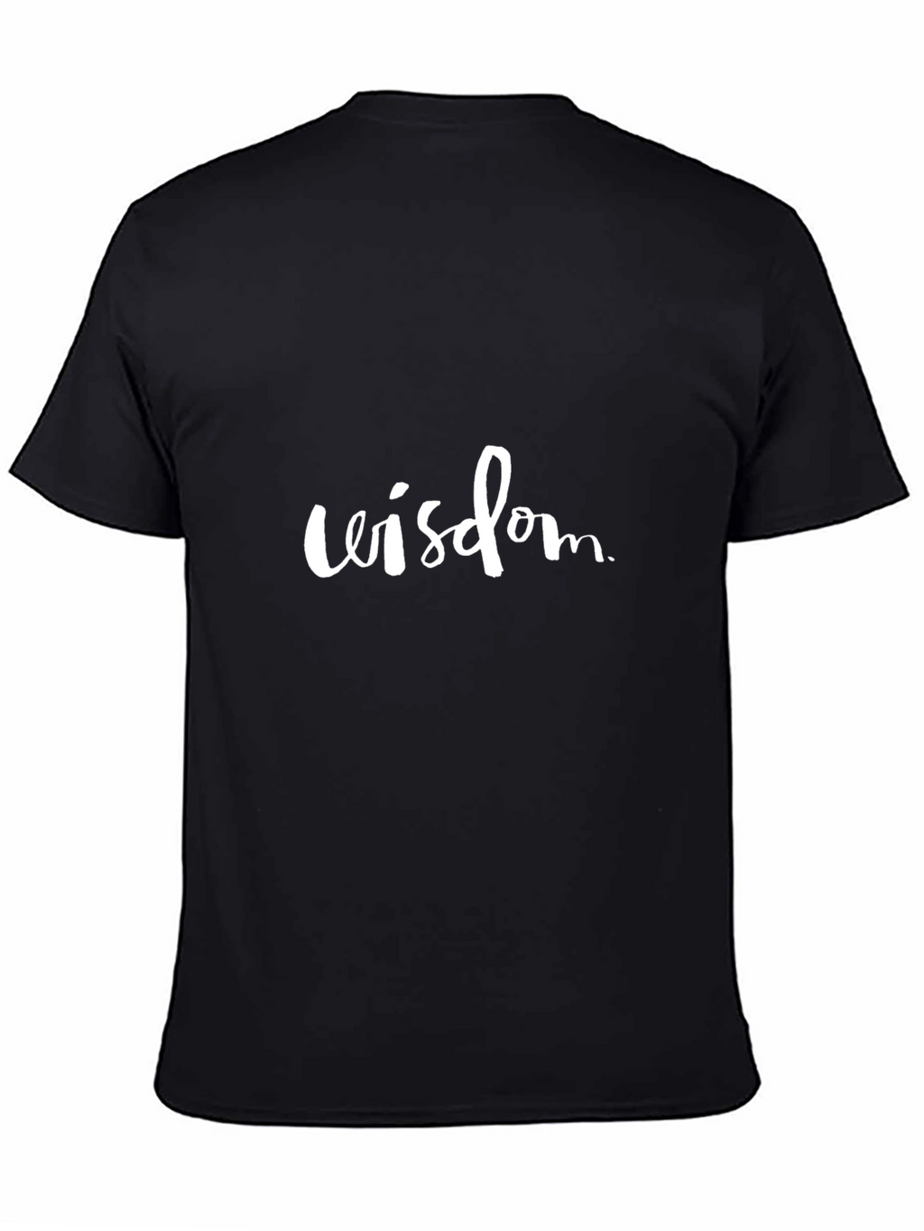 Wisdom Graphic Tee - Black Cotton Casual T-Shirt