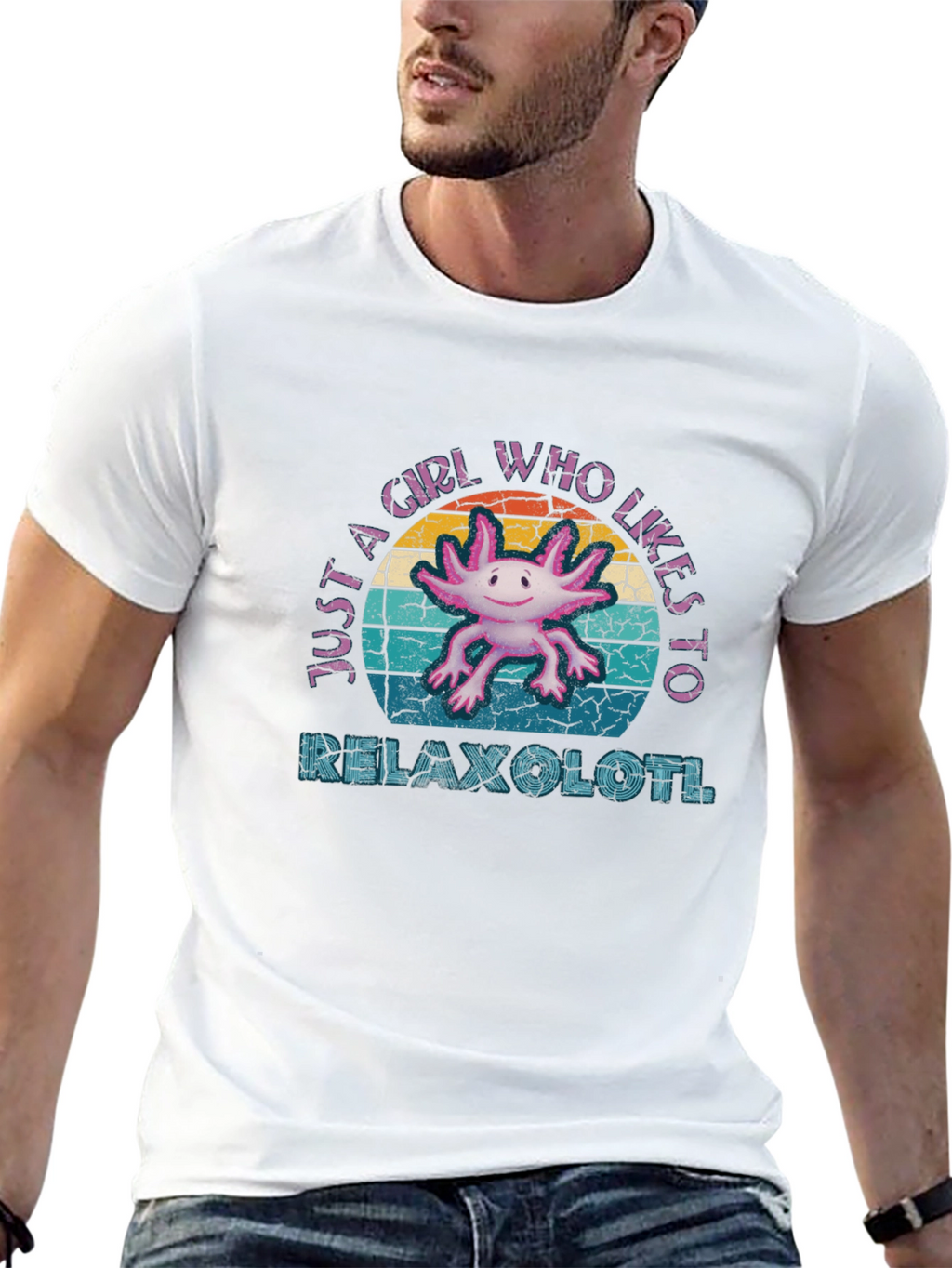 Relaxolotl T-Shirt - Just A Girl Who Likes Axolotls