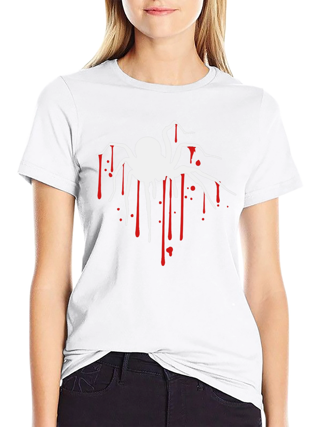 Creepy Spider Graphic Tee - Halloween T-Shirt