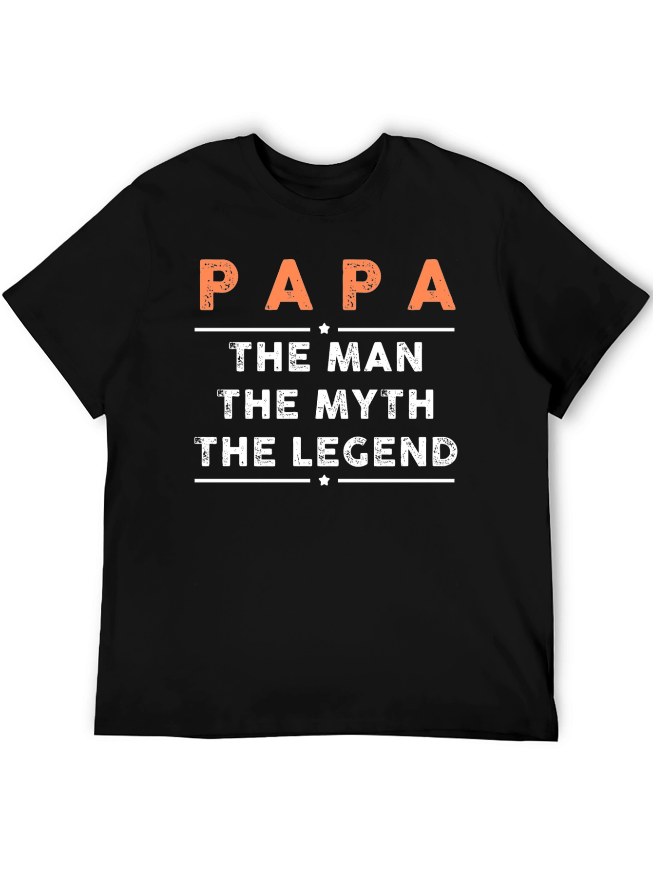 Papa The Man Myth Legend Graphic Tee