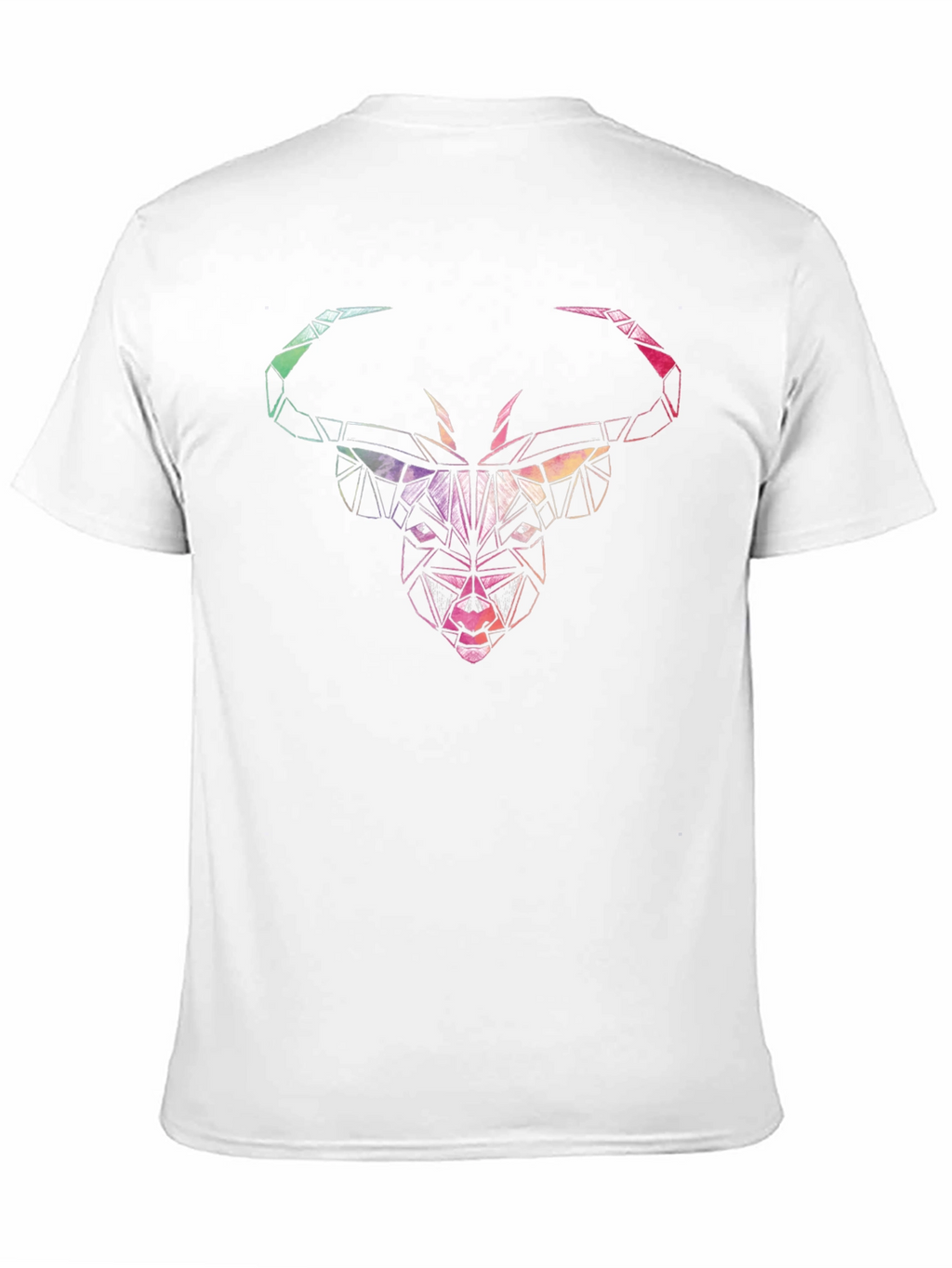 Geometric Bull Graphic Tee - Mens Black T-Shirt