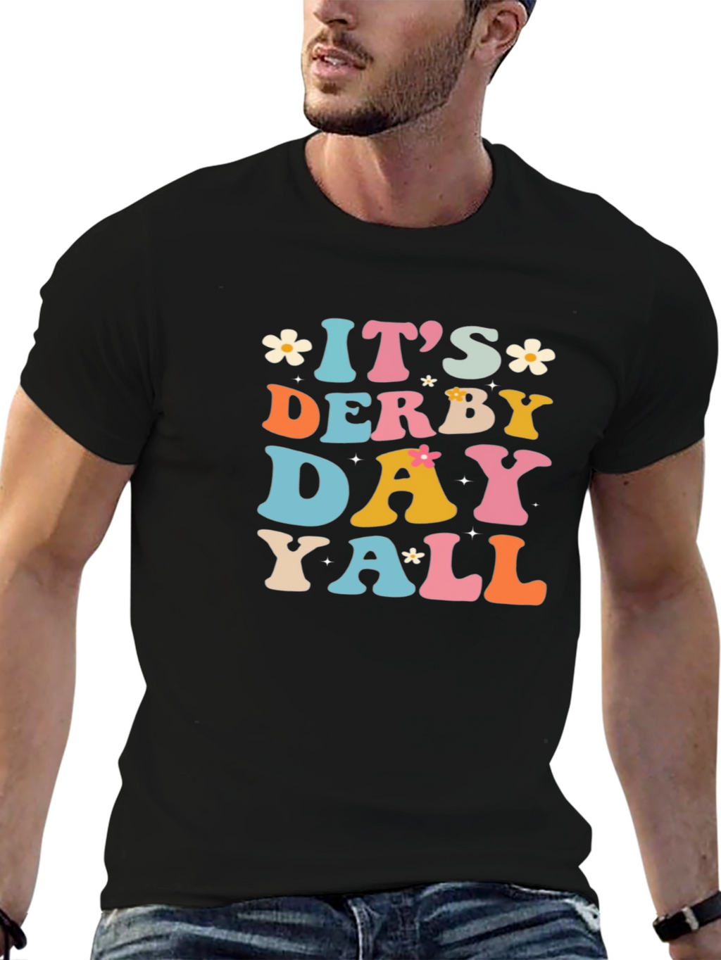 Its Derby Day Yall Black Graphic T-Shirt