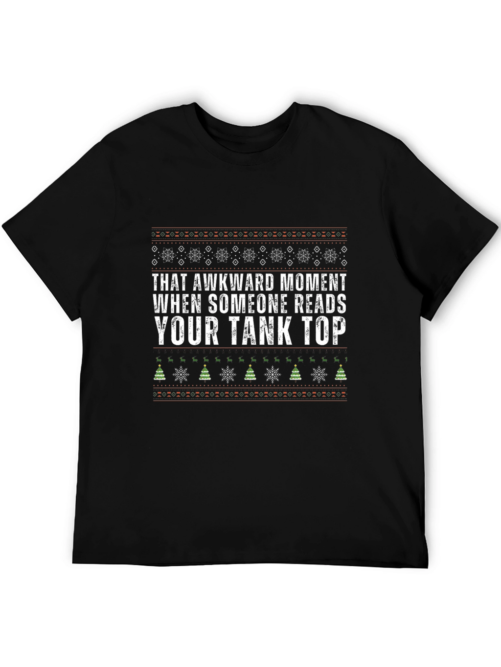 Awkward Tank Top Graphic Tee - Christmas Holiday