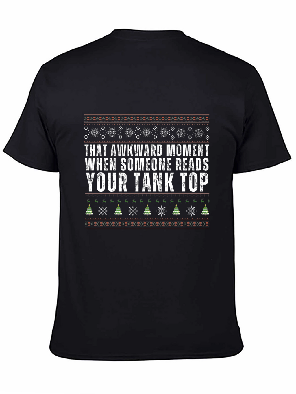 Awkward Tank Top Graphic Tee - Christmas Holiday