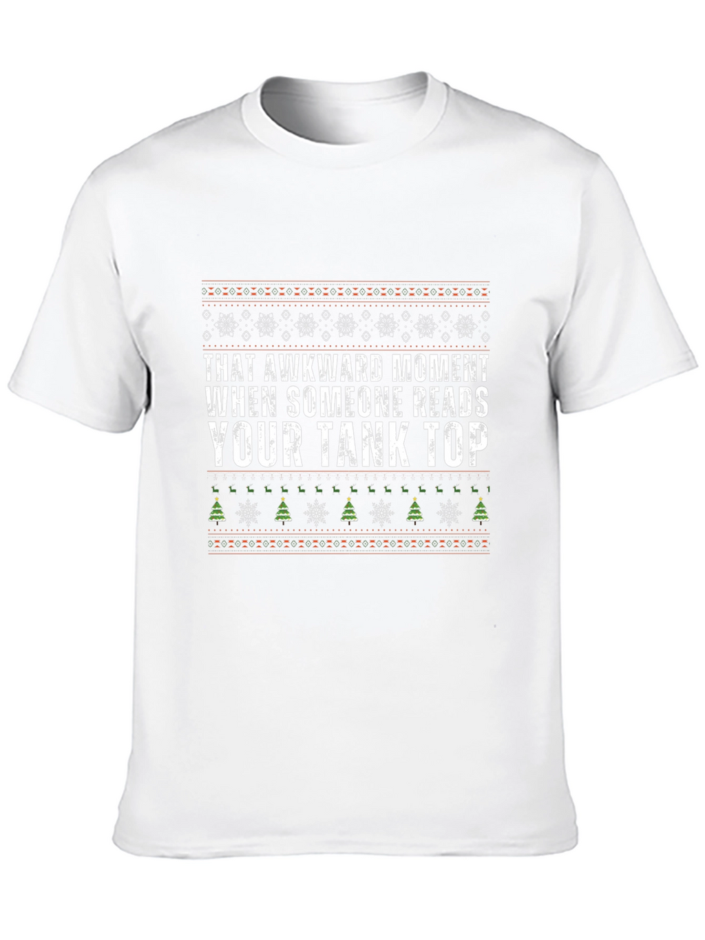 Awkward Tank Top Graphic Tee - Christmas Holiday