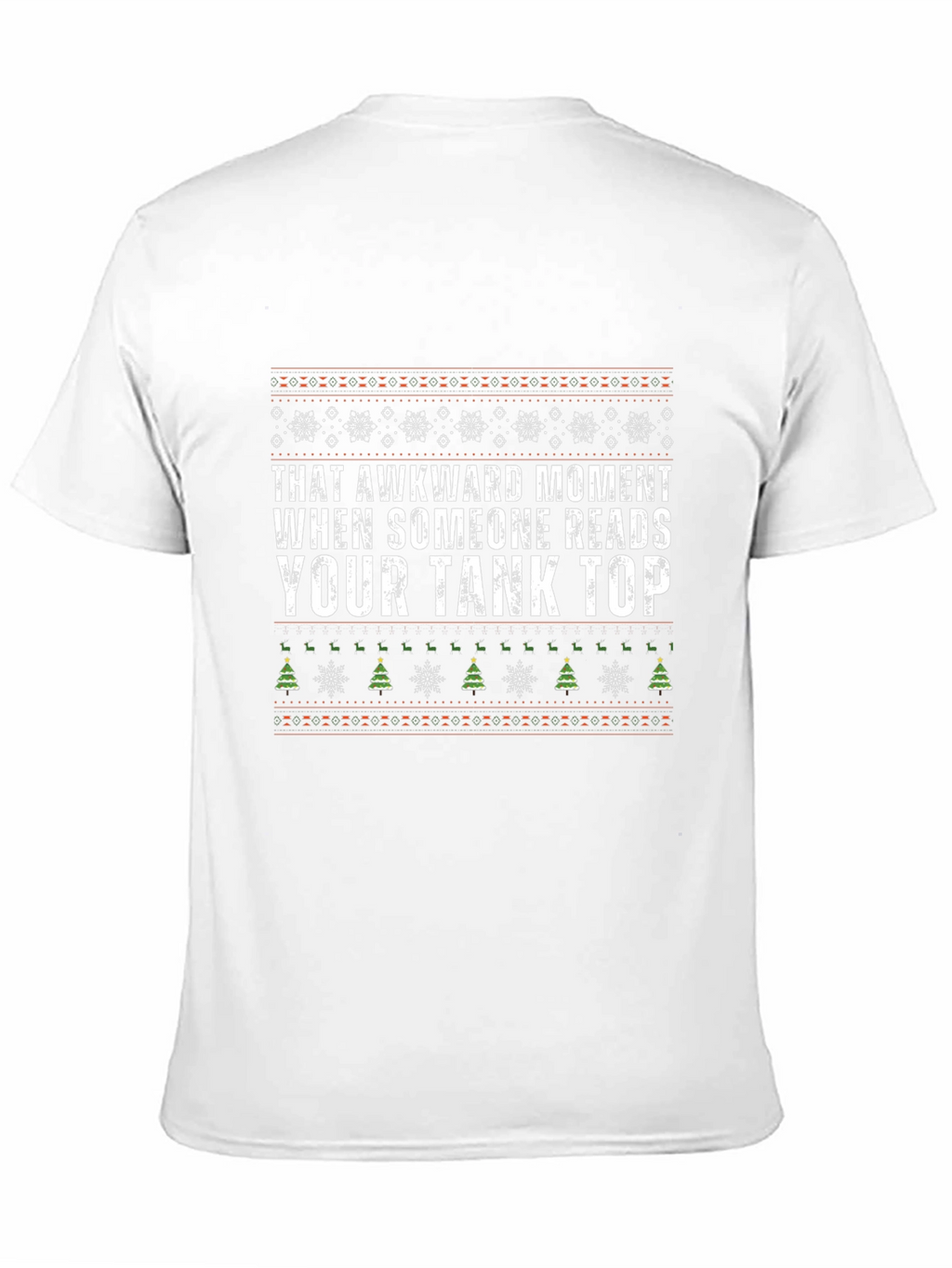 Awkward Tank Top Graphic Tee - Christmas Holiday