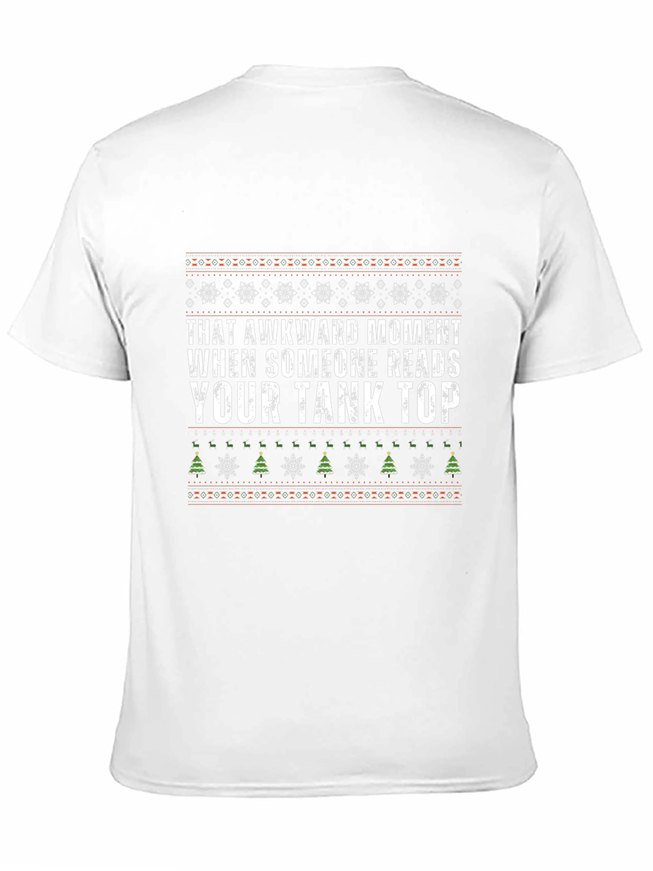 Awkward Tank Top Graphic Tee - Christmas Holiday