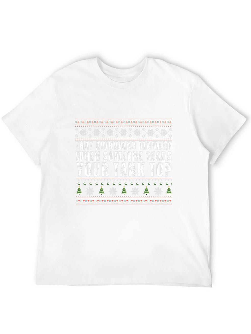 Awkward Tank Top Graphic Tee - Christmas Holiday