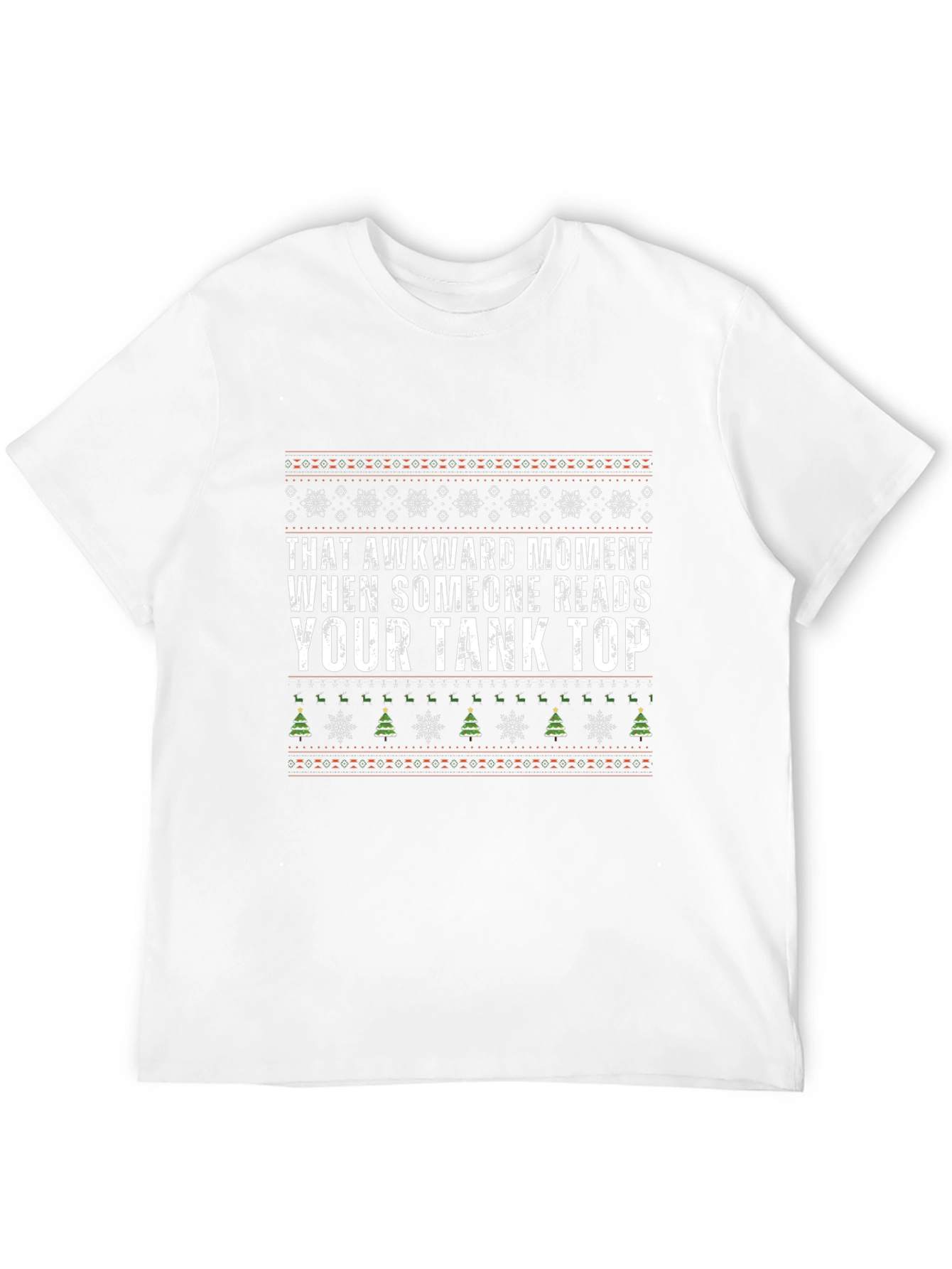 Awkward Tank Top Graphic Tee - Christmas Holiday