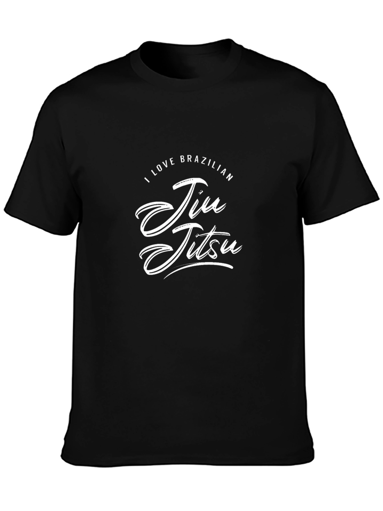 I Love Brazilian Jiu Jitsu Black T-Shirt