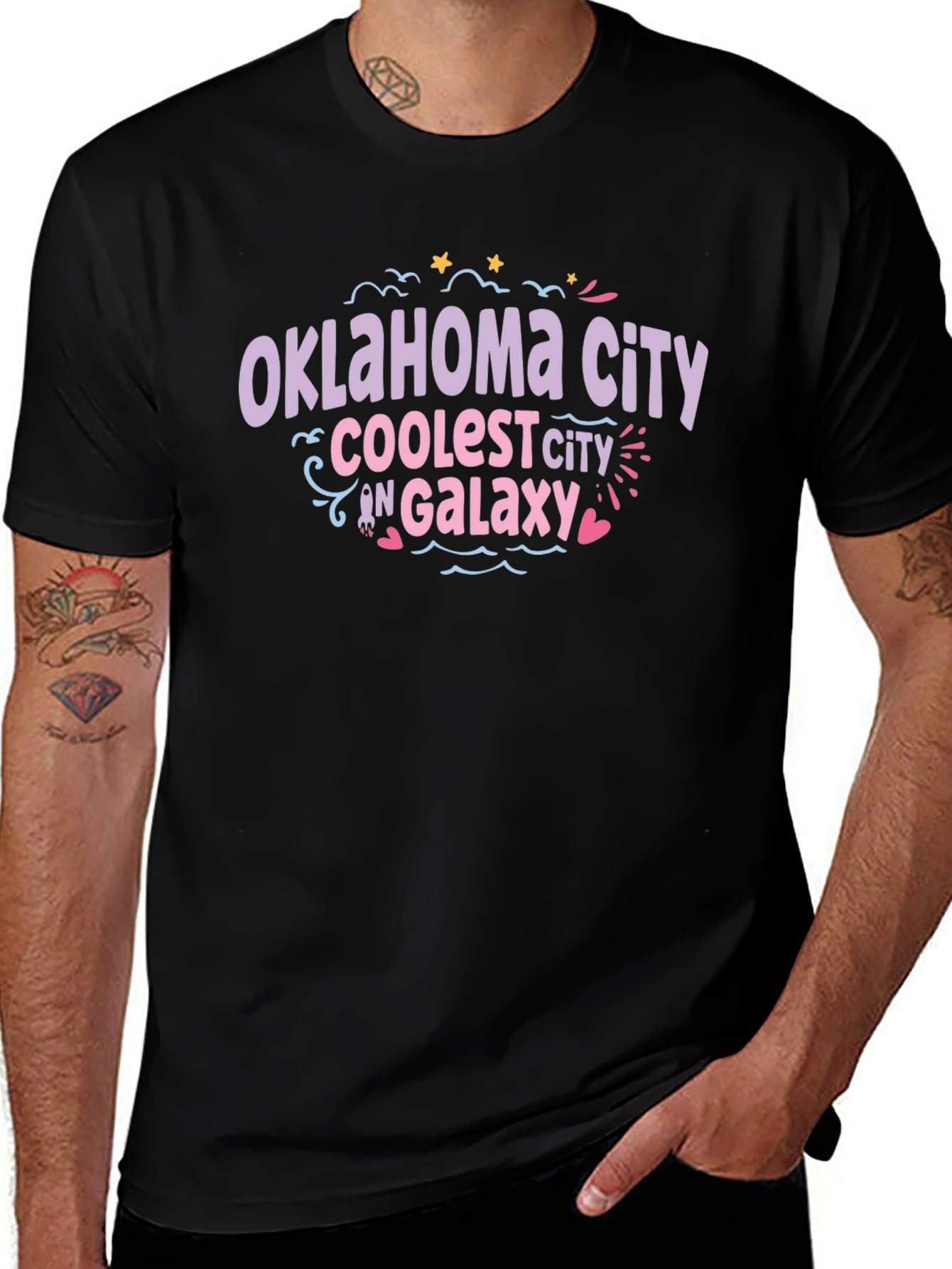Oklahoma City Coolest City in Galaxy T-Shirt