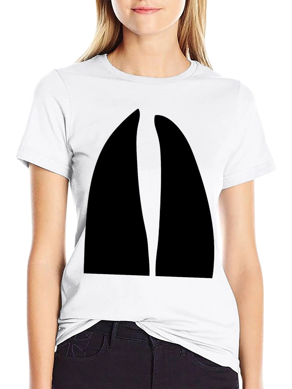 Geometric Black T-Shirt - Modern Minimalist Tee
