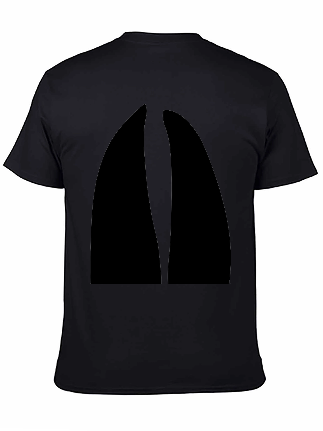 Geometric Black T-Shirt - Modern Minimalist Tee