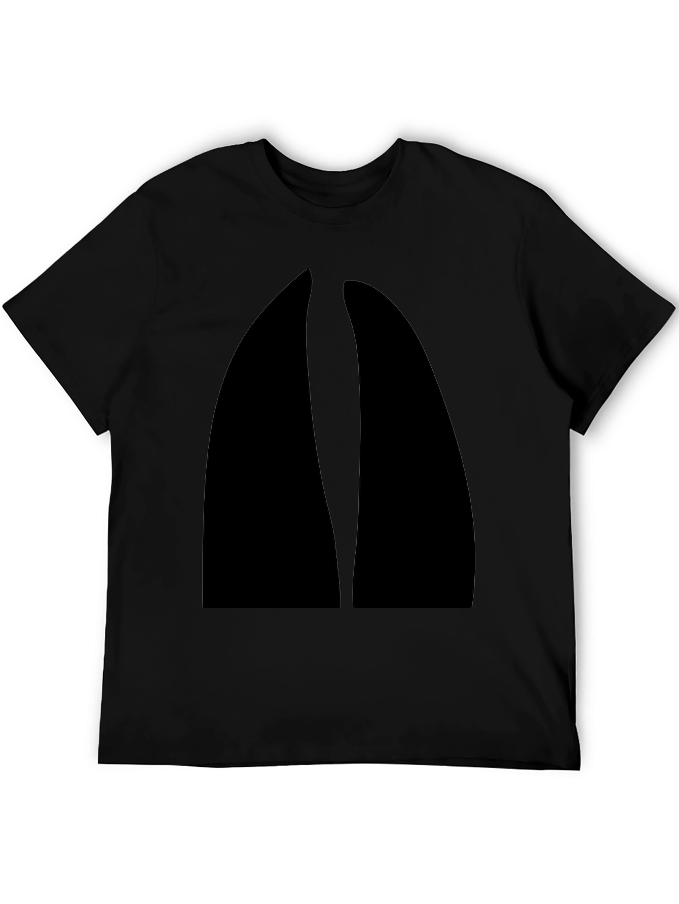 Geometric Black T-Shirt - Modern Minimalist Tee