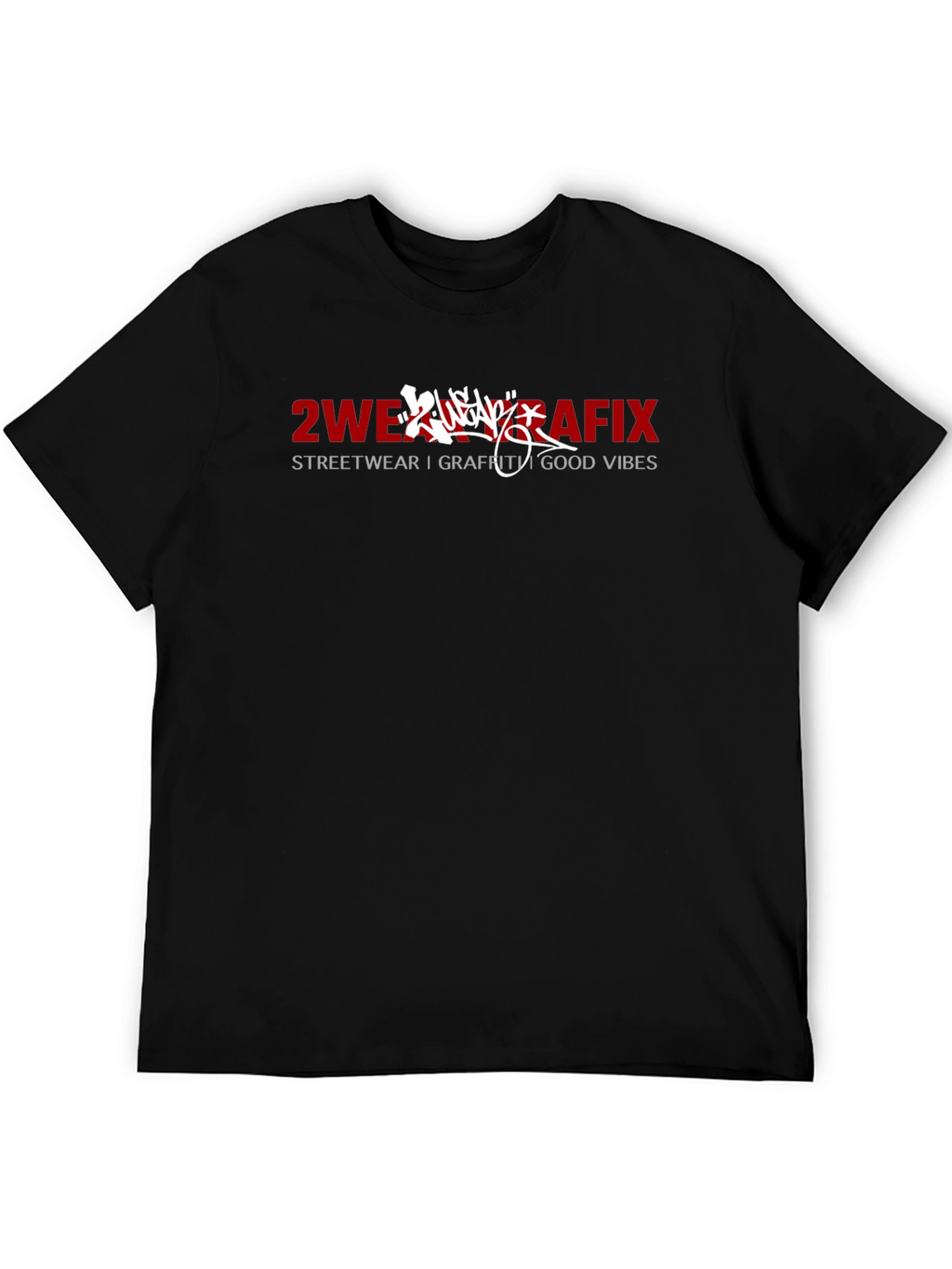 2WE Grafix Black T-Shirt - Streetwear Good Vibes