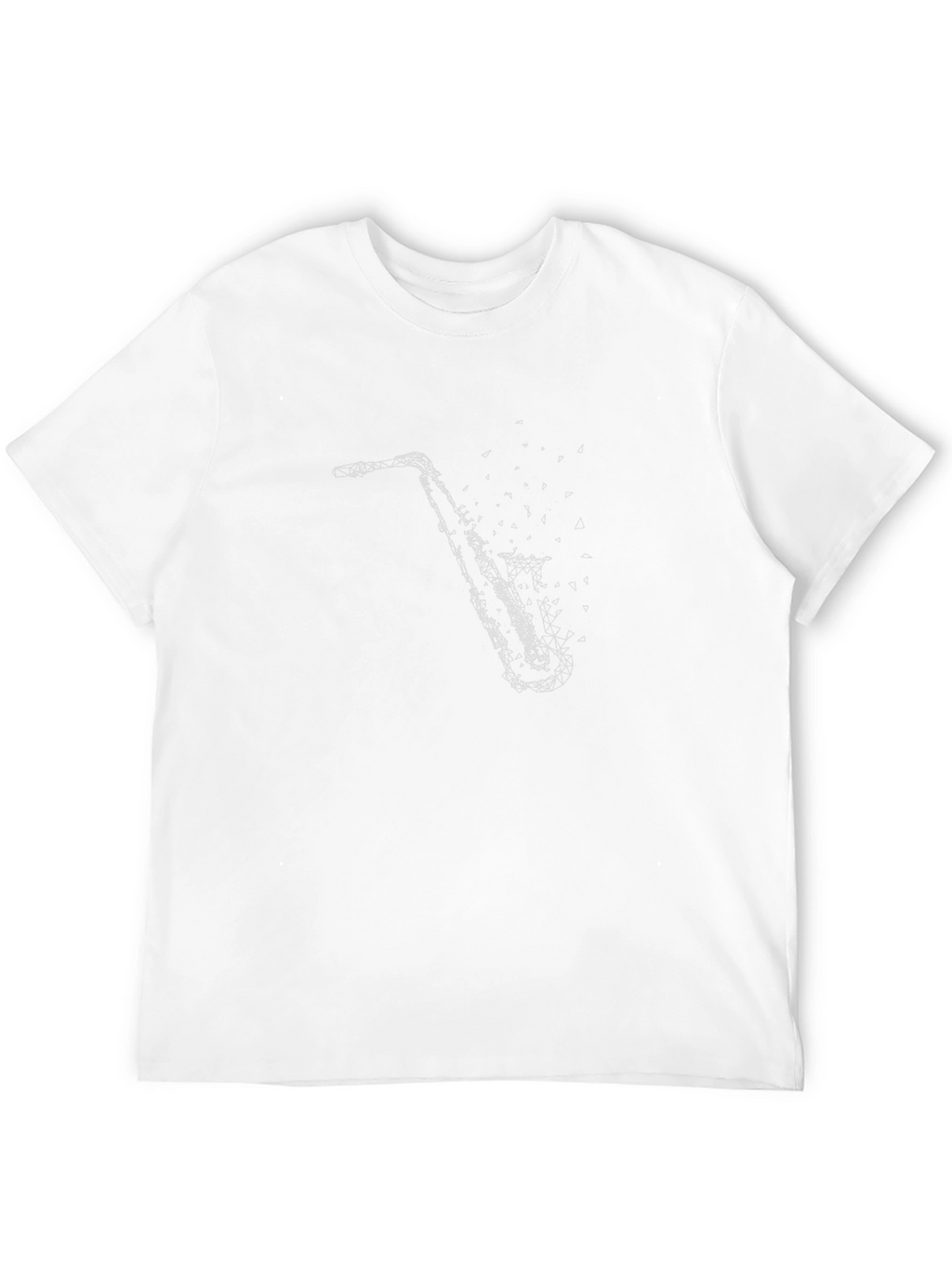 Saxophone Graphic Black T-Shirt - Mens Music Tee
