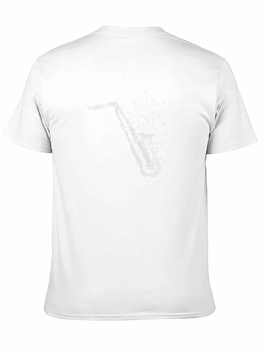 Saxophone Graphic Black T-Shirt - Mens Music Tee