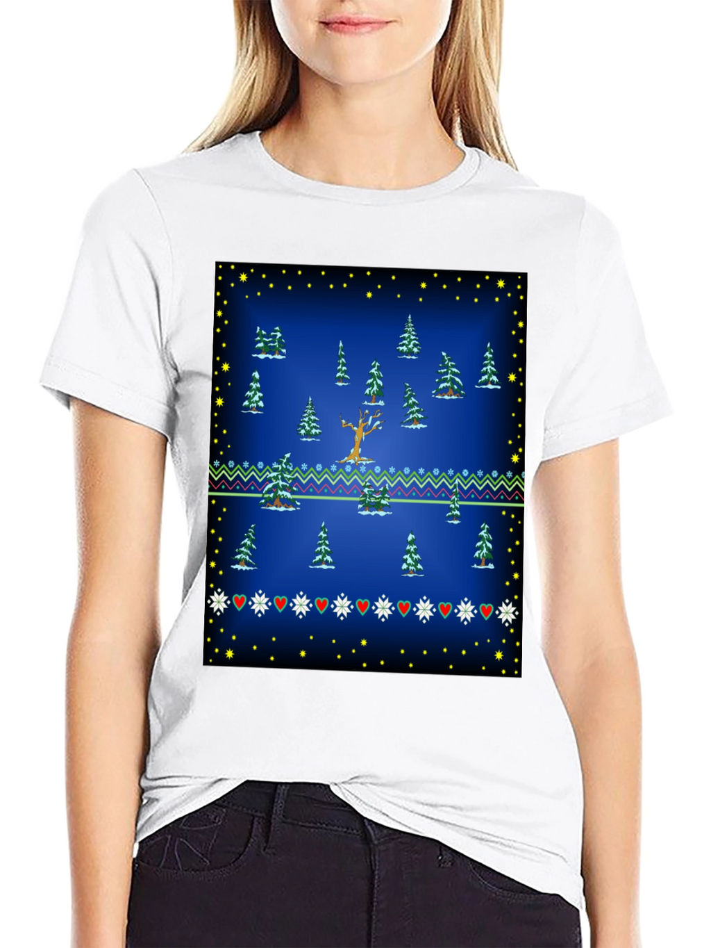 Winter Forest Tee - Festive Holiday Style