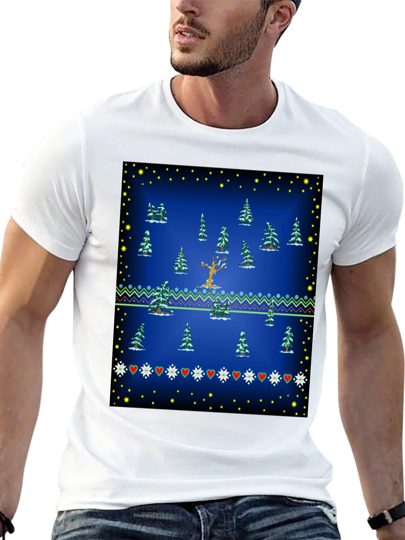 Winter Forest Tee - Festive Holiday Style