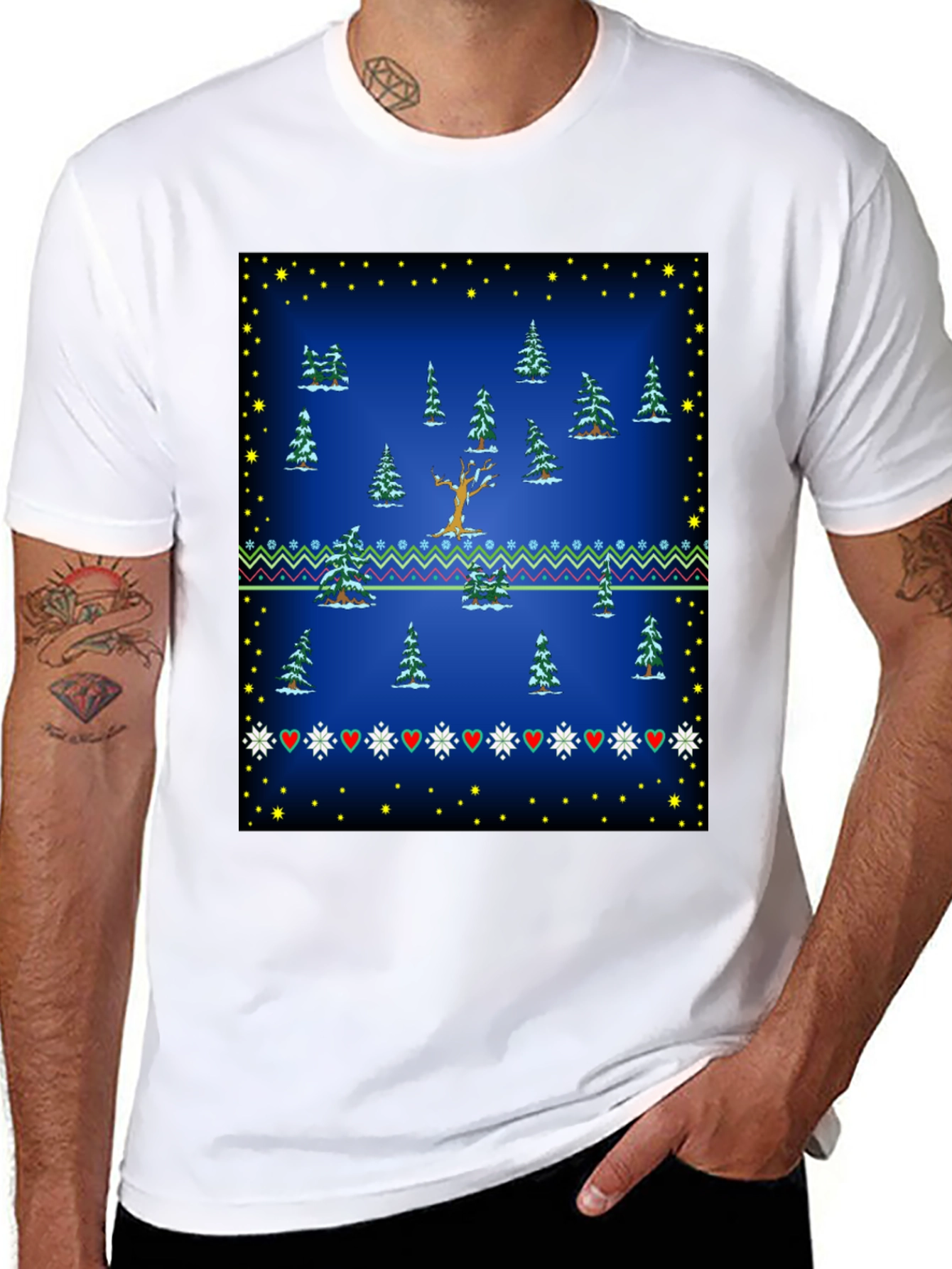 Winter Forest Tee - Festive Holiday Style