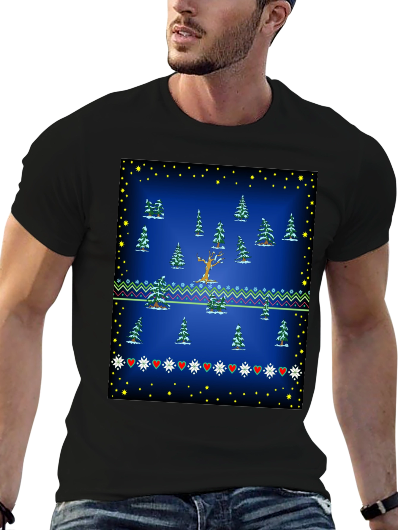 Winter Forest Tee - Festive Holiday Style