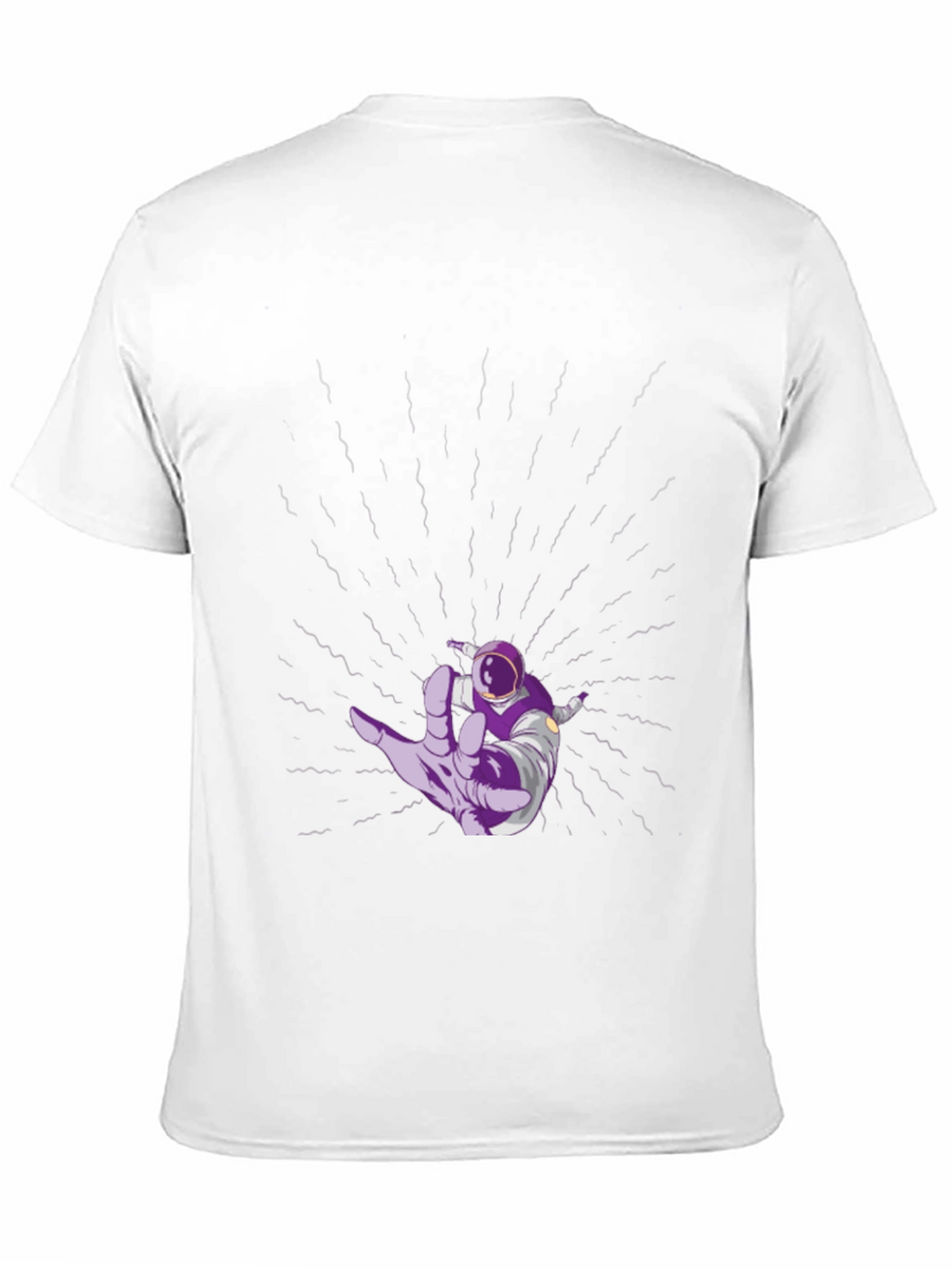 Astronaut Hand Black T-Shirt