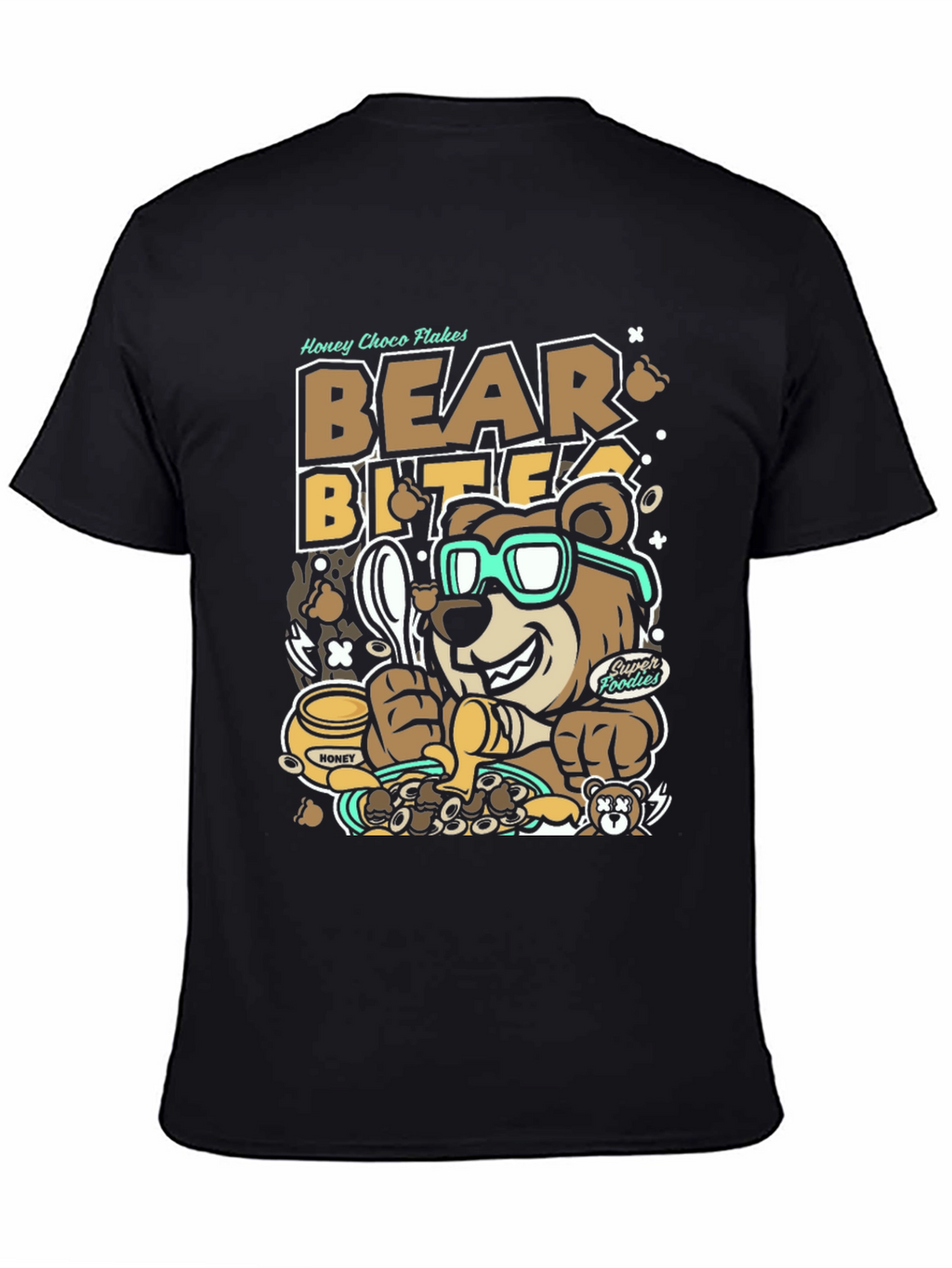 Bear Bites Graphic Tee - Honey Choco Flakes