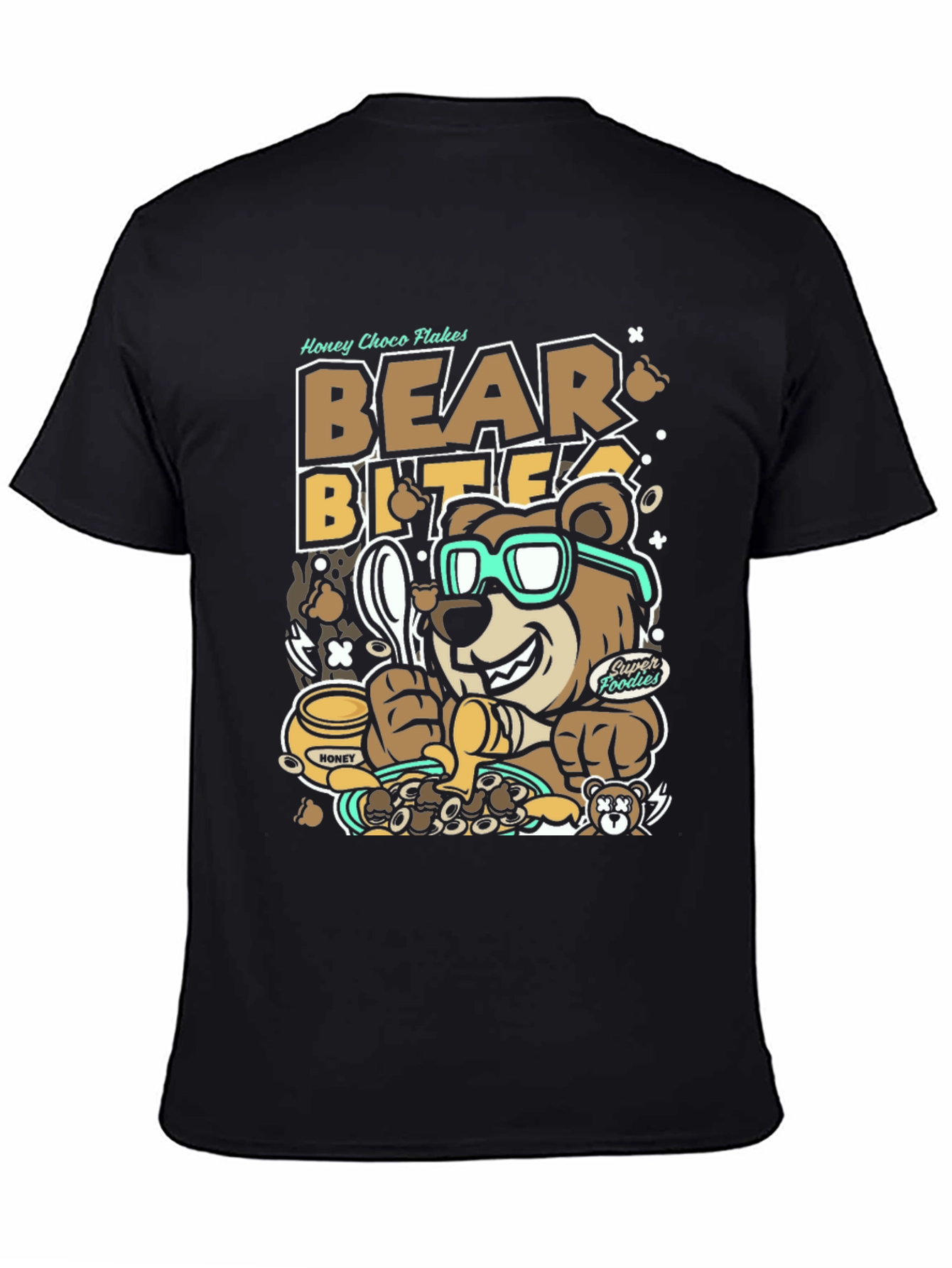 Bear Bites Graphic Tee - Honey Choco Flakes