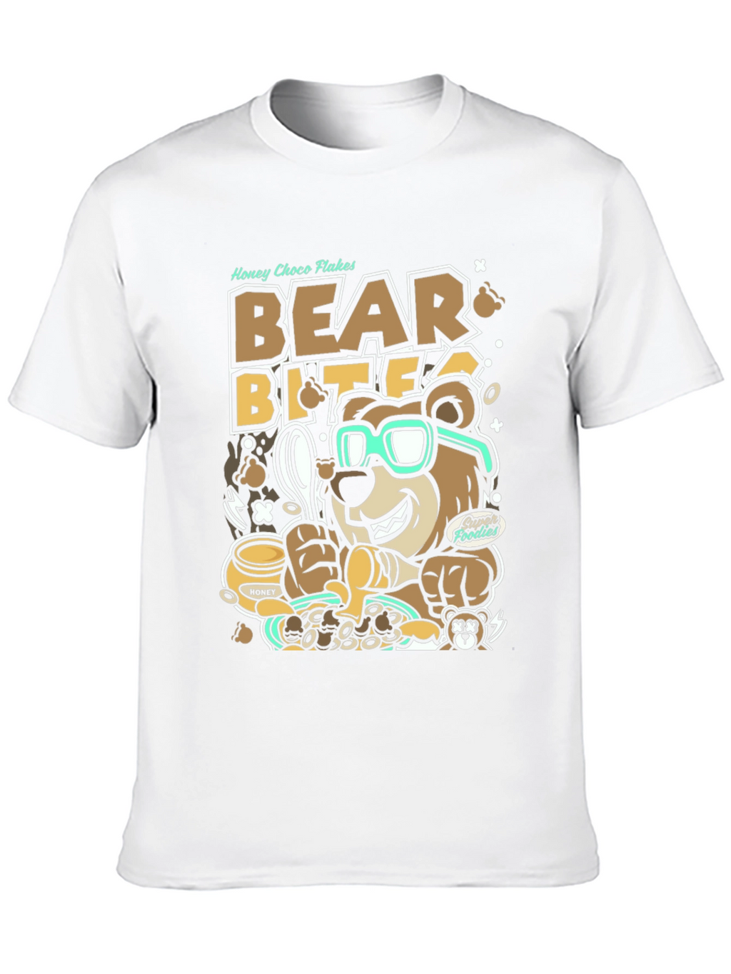 Bear Bites Graphic Tee - Honey Choco Flakes
