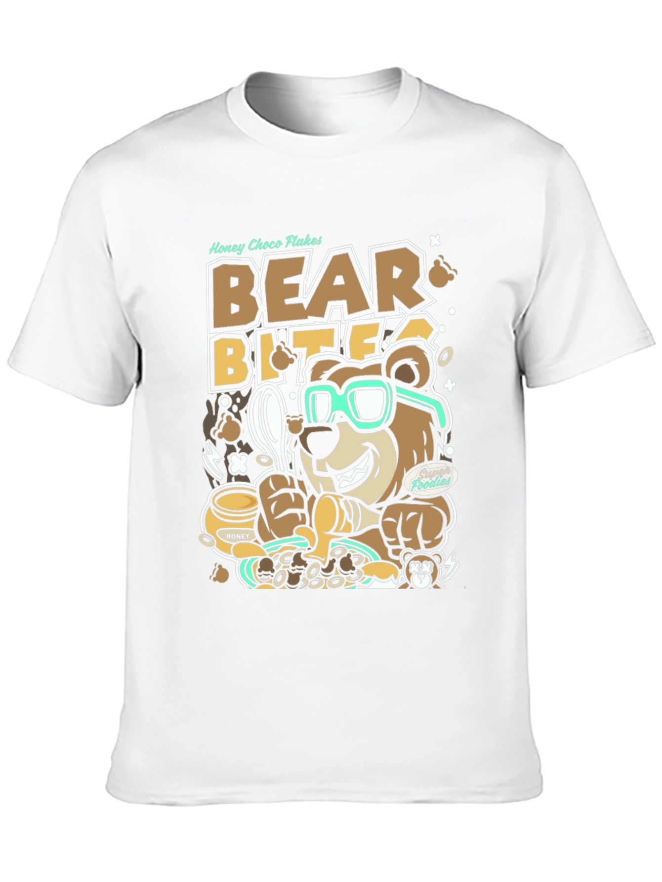 Bear Bites Graphic Tee - Honey Choco Flakes