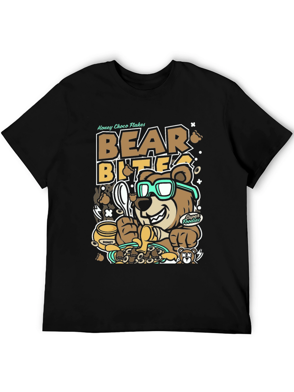 Bear Bites Graphic Tee - Honey Choco Flakes