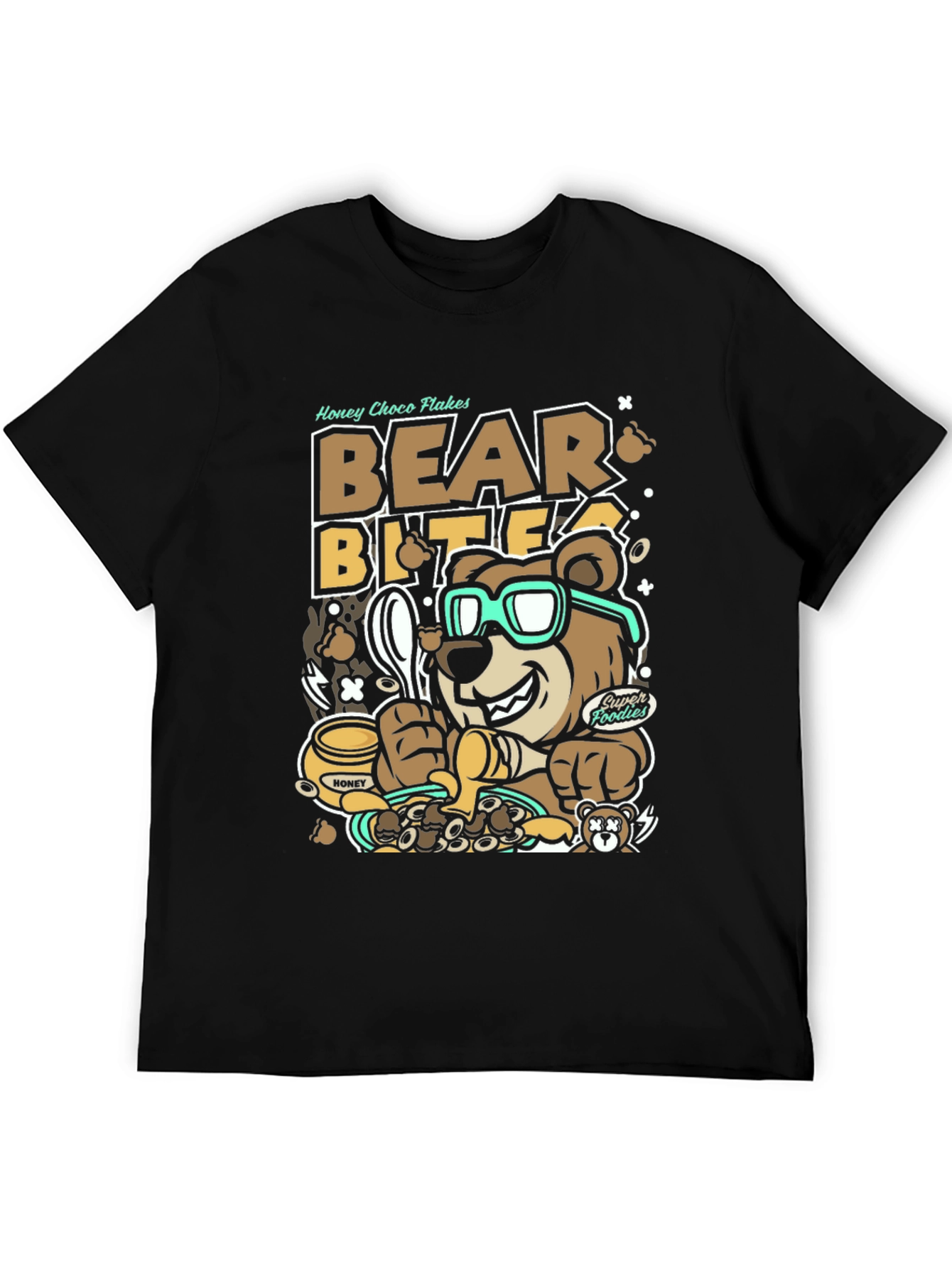 Bear Bites Graphic Tee - Honey Choco Flakes