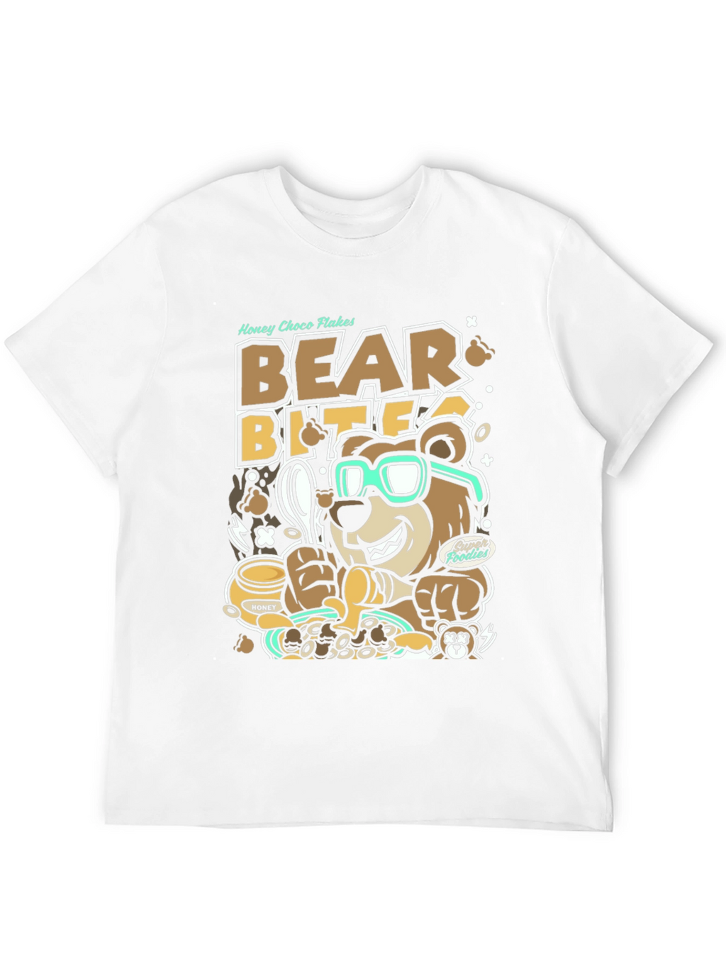 Bear Bites Graphic Tee - Honey Choco Flakes