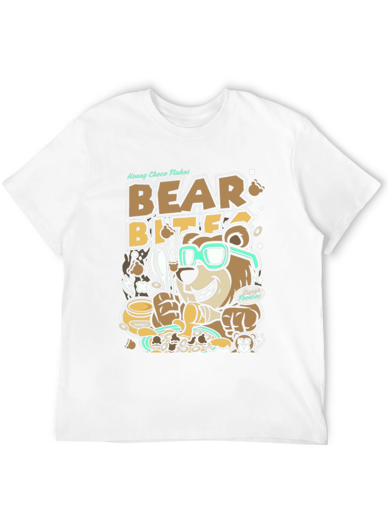 Bear Bites Graphic Tee - Honey Choco Flakes
