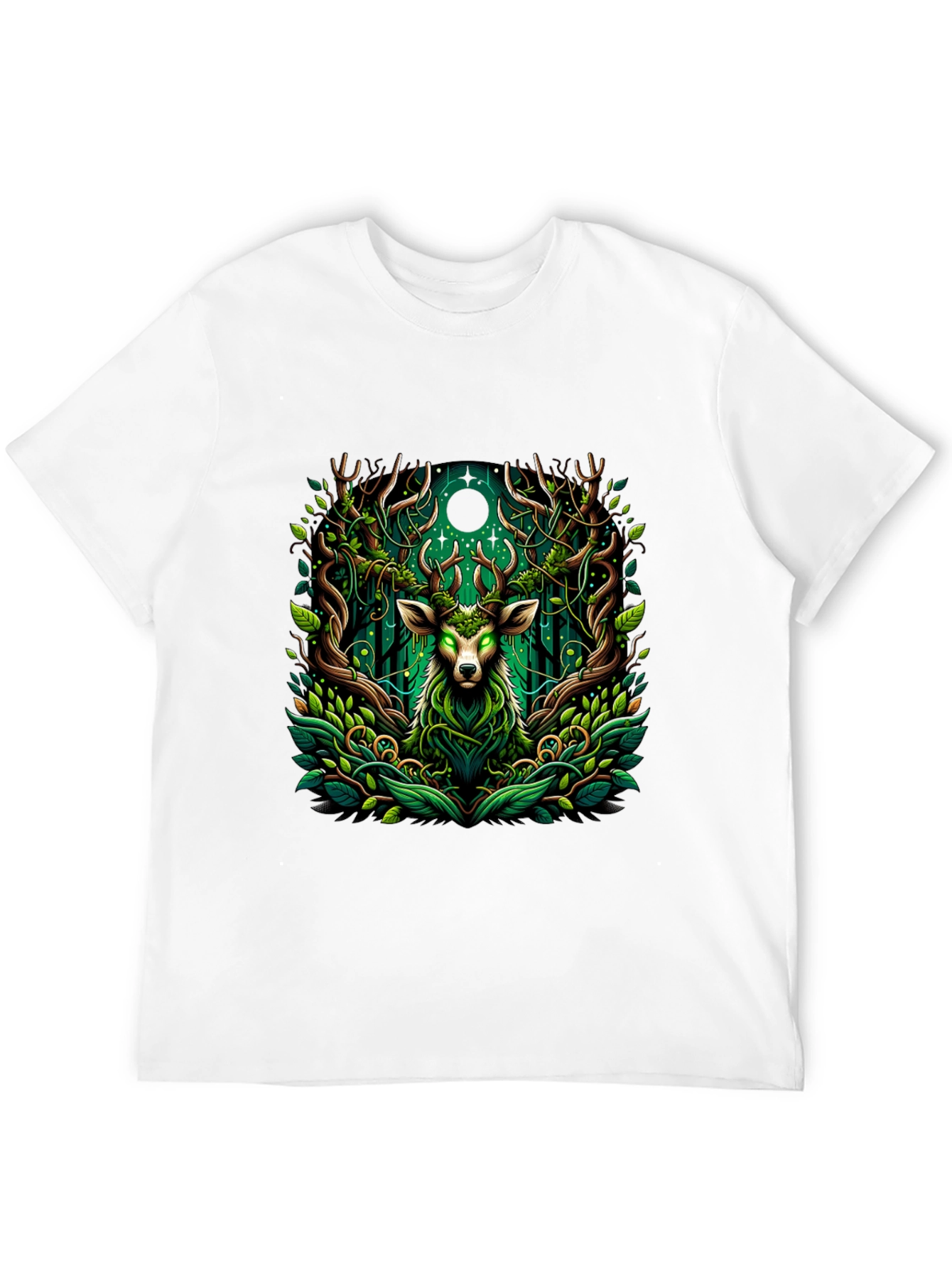 Mystic Deer Forest Green T-Shirt