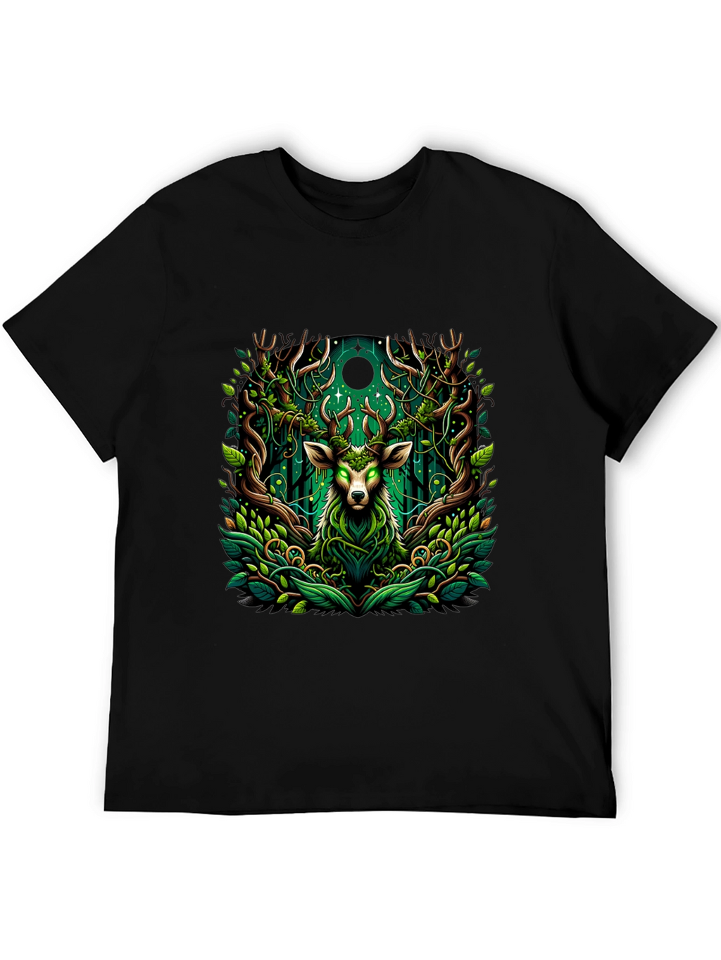 Mystic Deer Forest Green T-Shirt