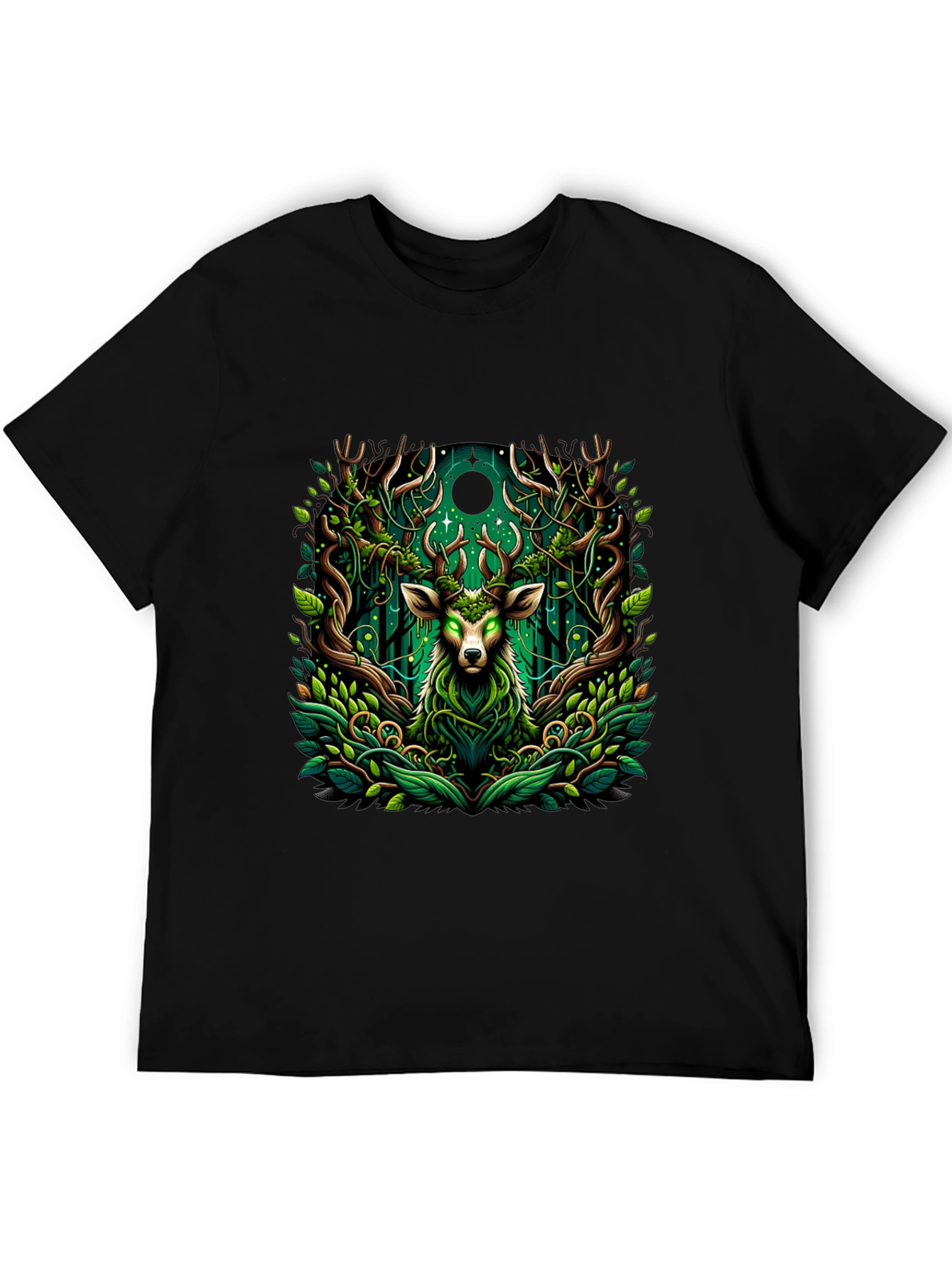 Mystic Deer Forest Green T-Shirt