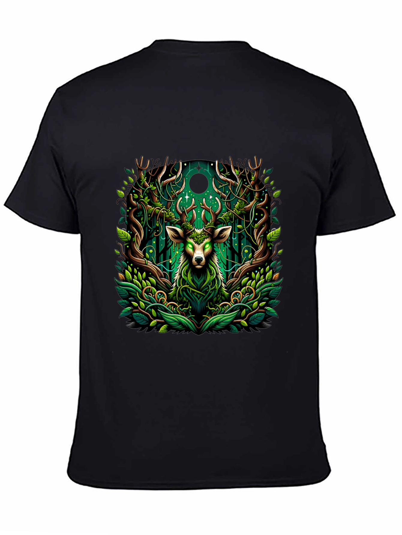 Mystic Deer Forest Green T-Shirt