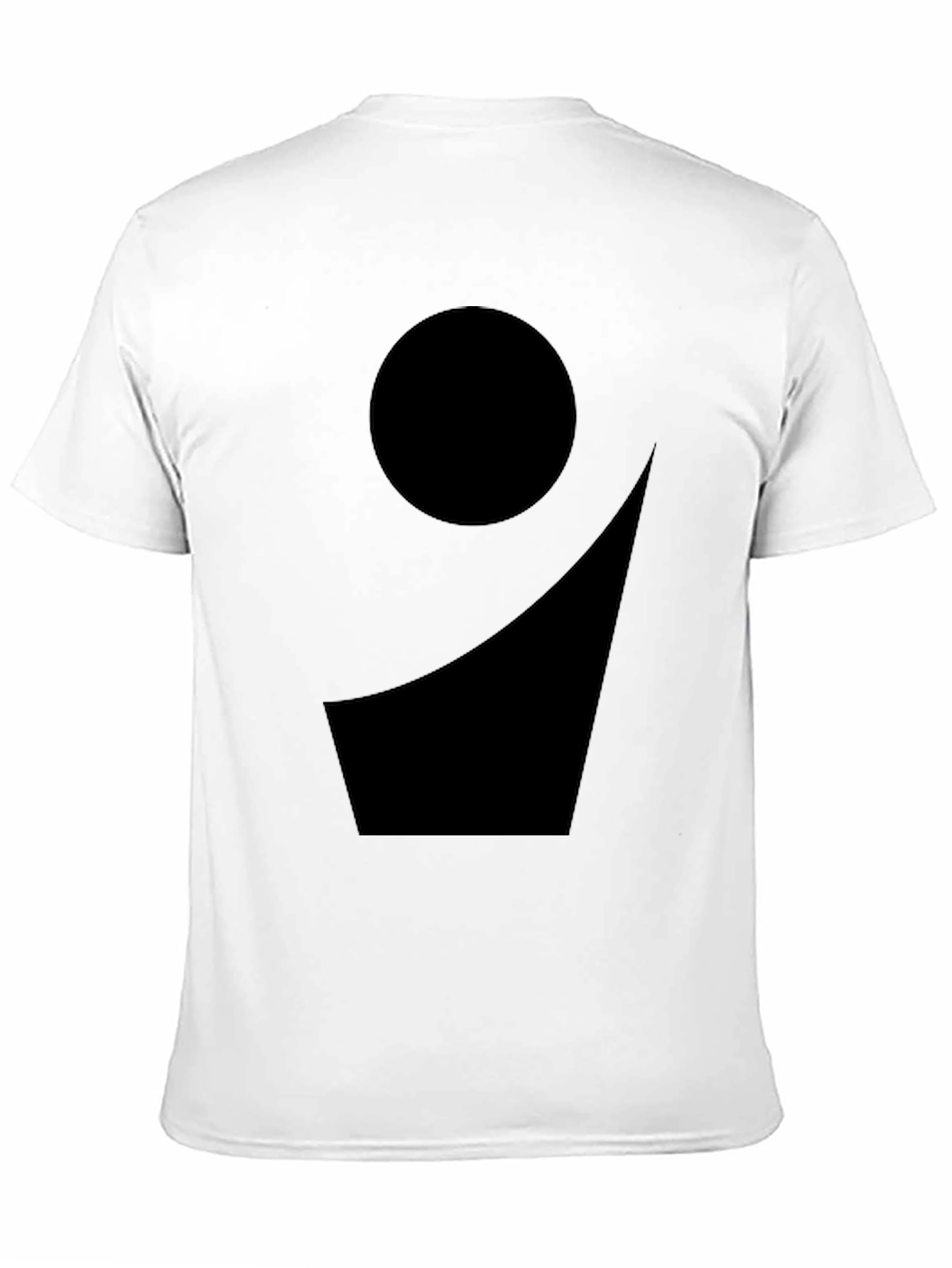Black Graphic Tee - Modern Abstract Design