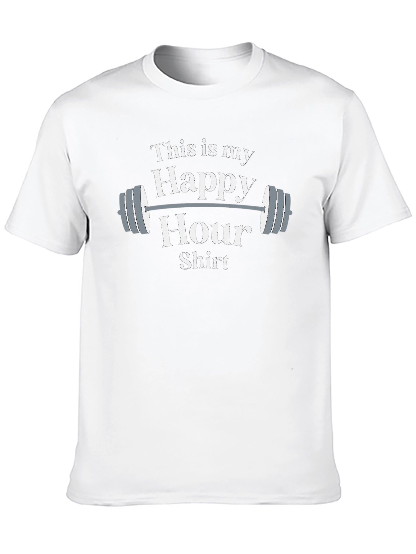 Funny Gym Happy Hour Shirt - Workout Apparel