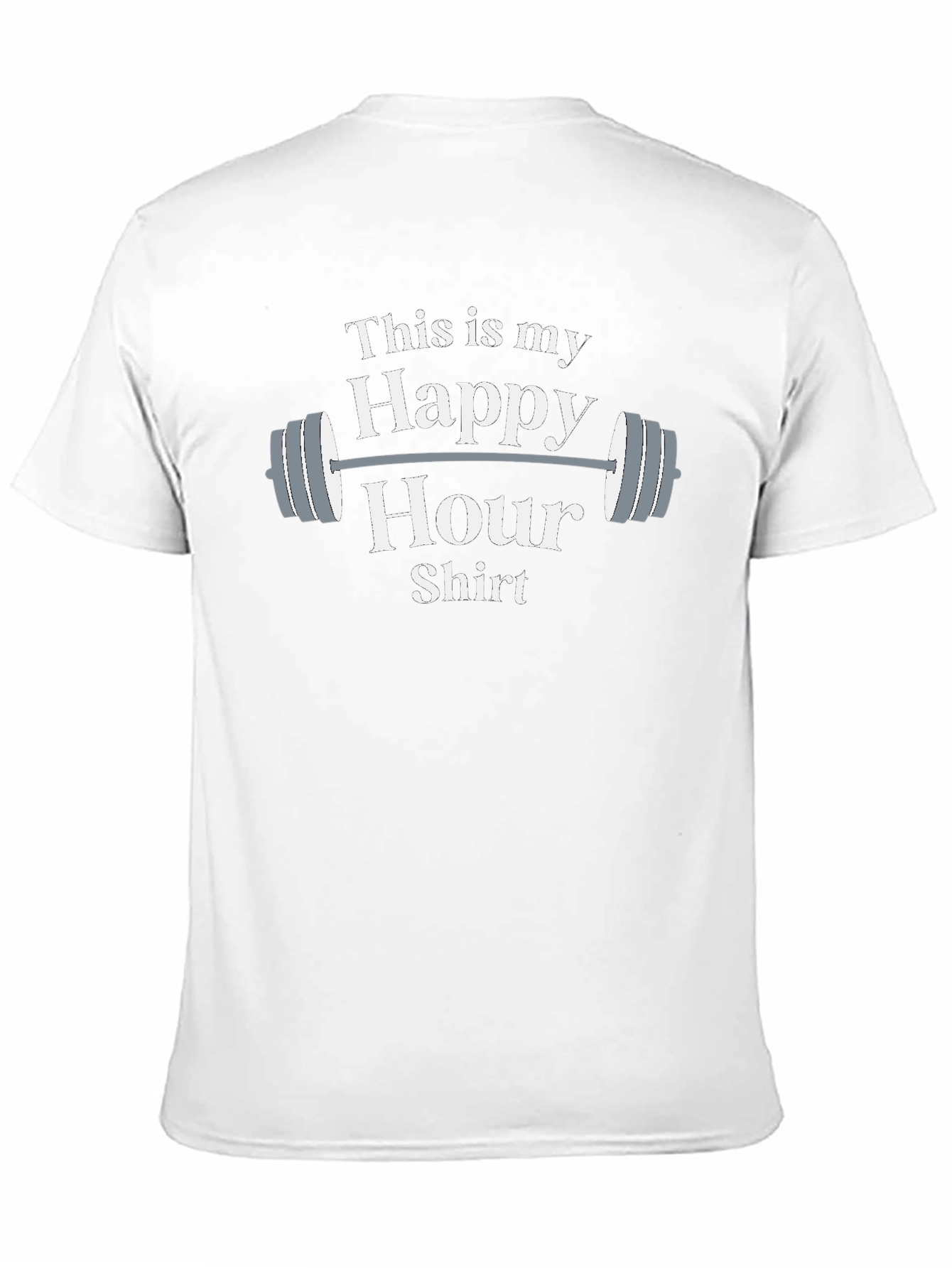Funny Gym Happy Hour Shirt - Workout Apparel
