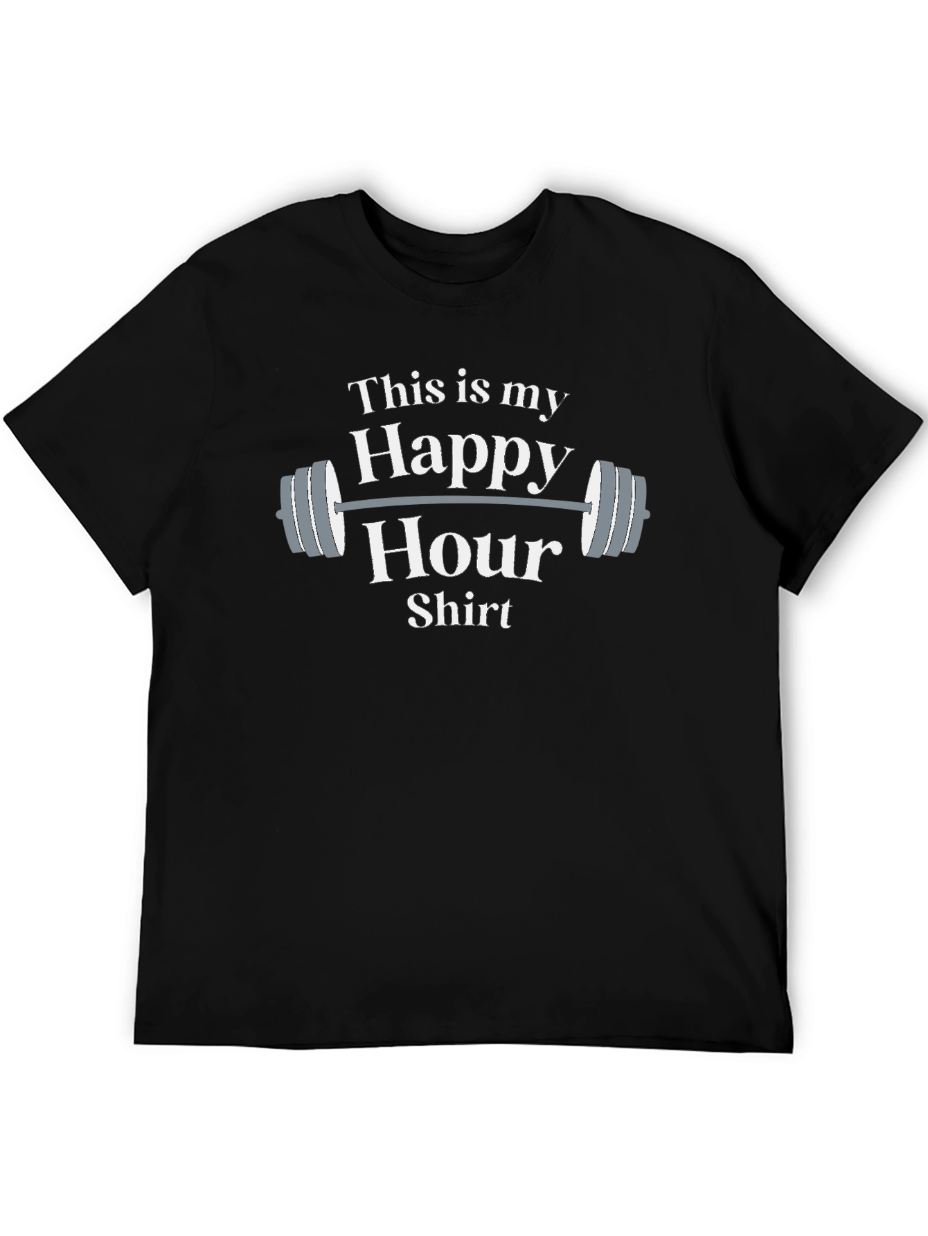 Funny Gym Happy Hour Shirt - Workout Apparel