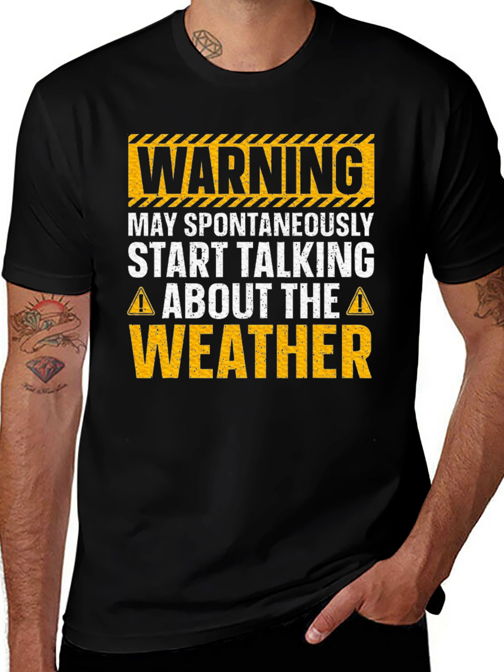 Warning May Spontaneously Talk Weather T-Shirt