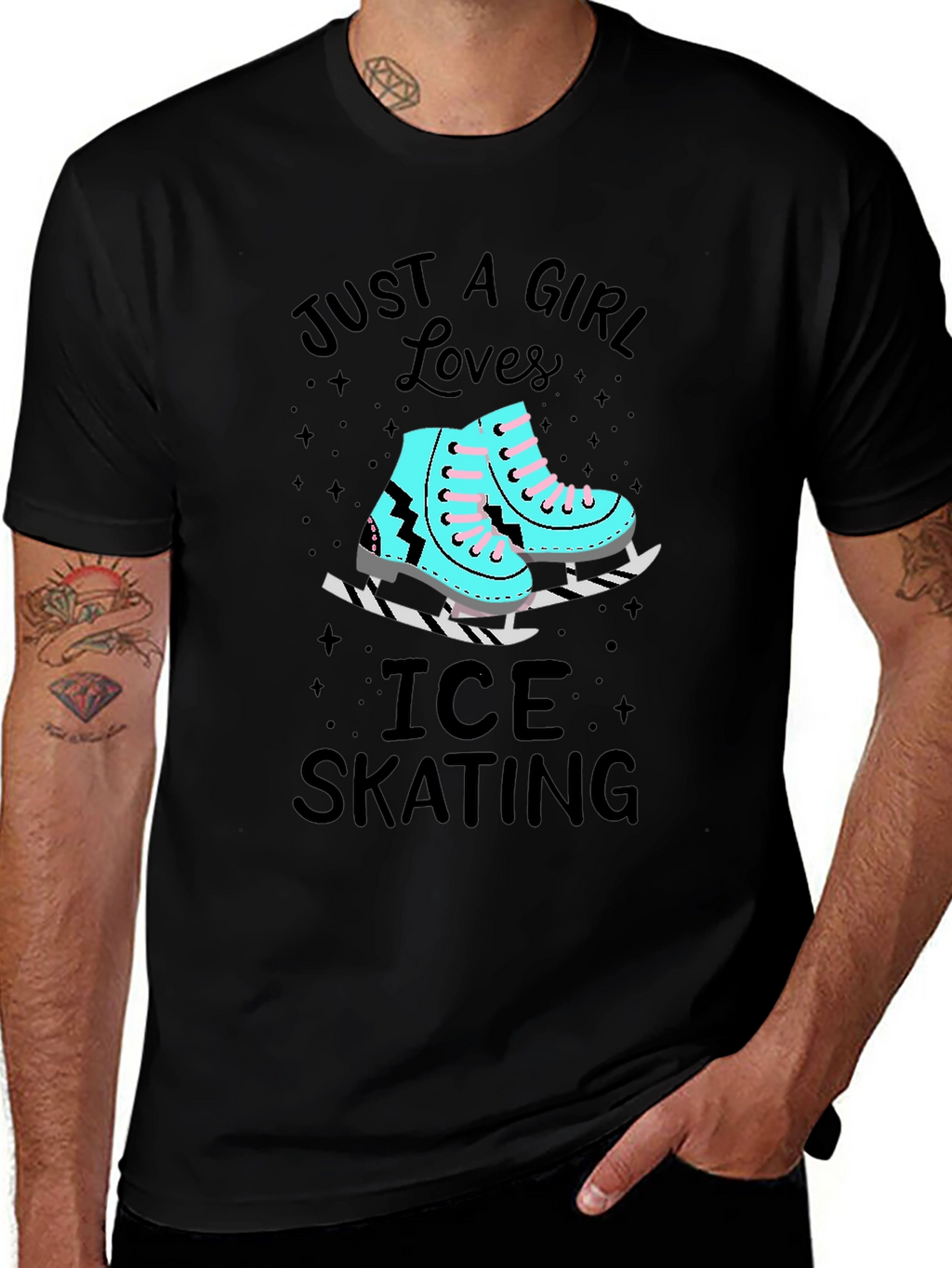 Just a Girl Who Loves Ice Skating T-Shirt