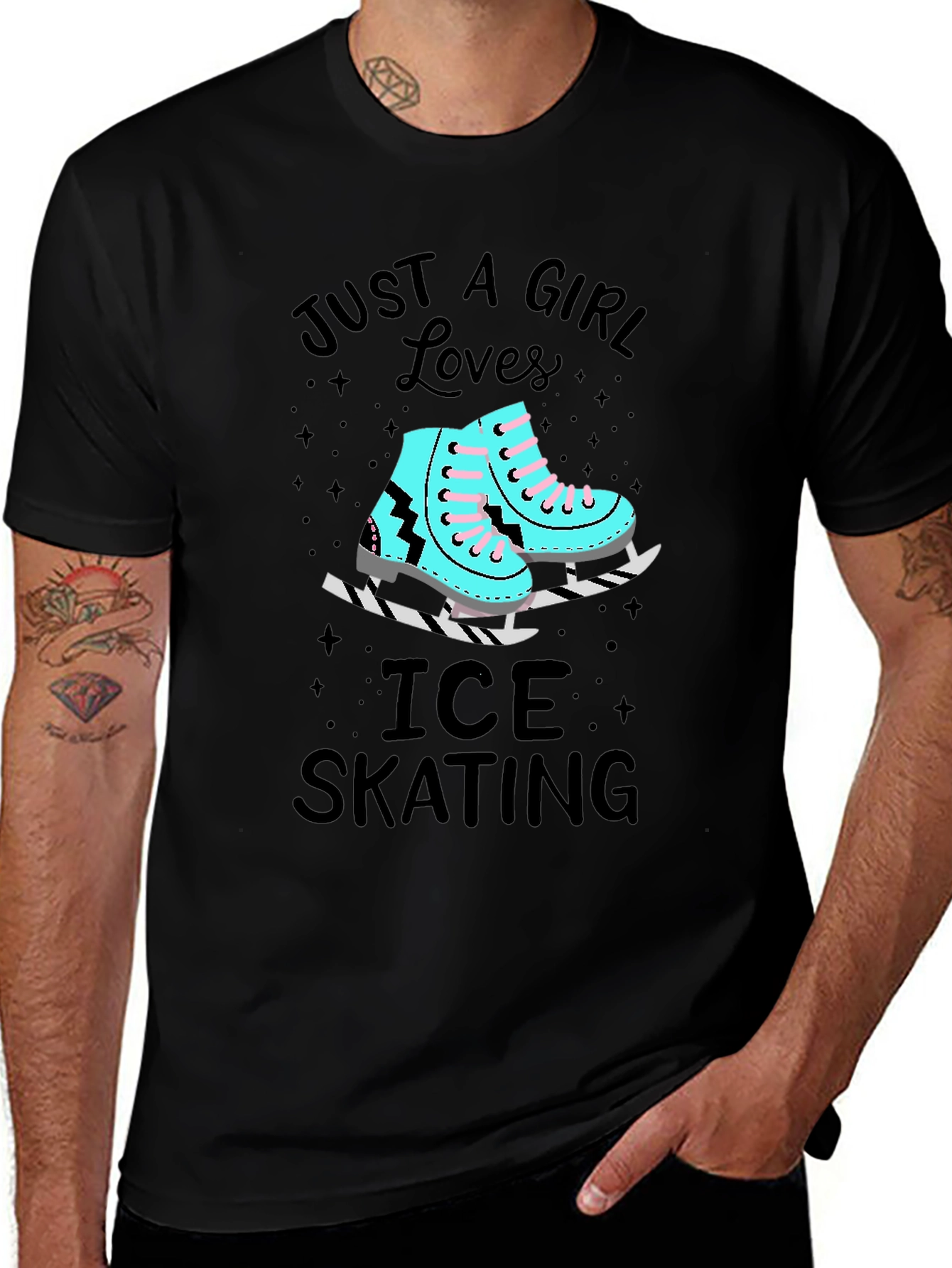 Just a Girl Who Loves Ice Skating T-Shirt
